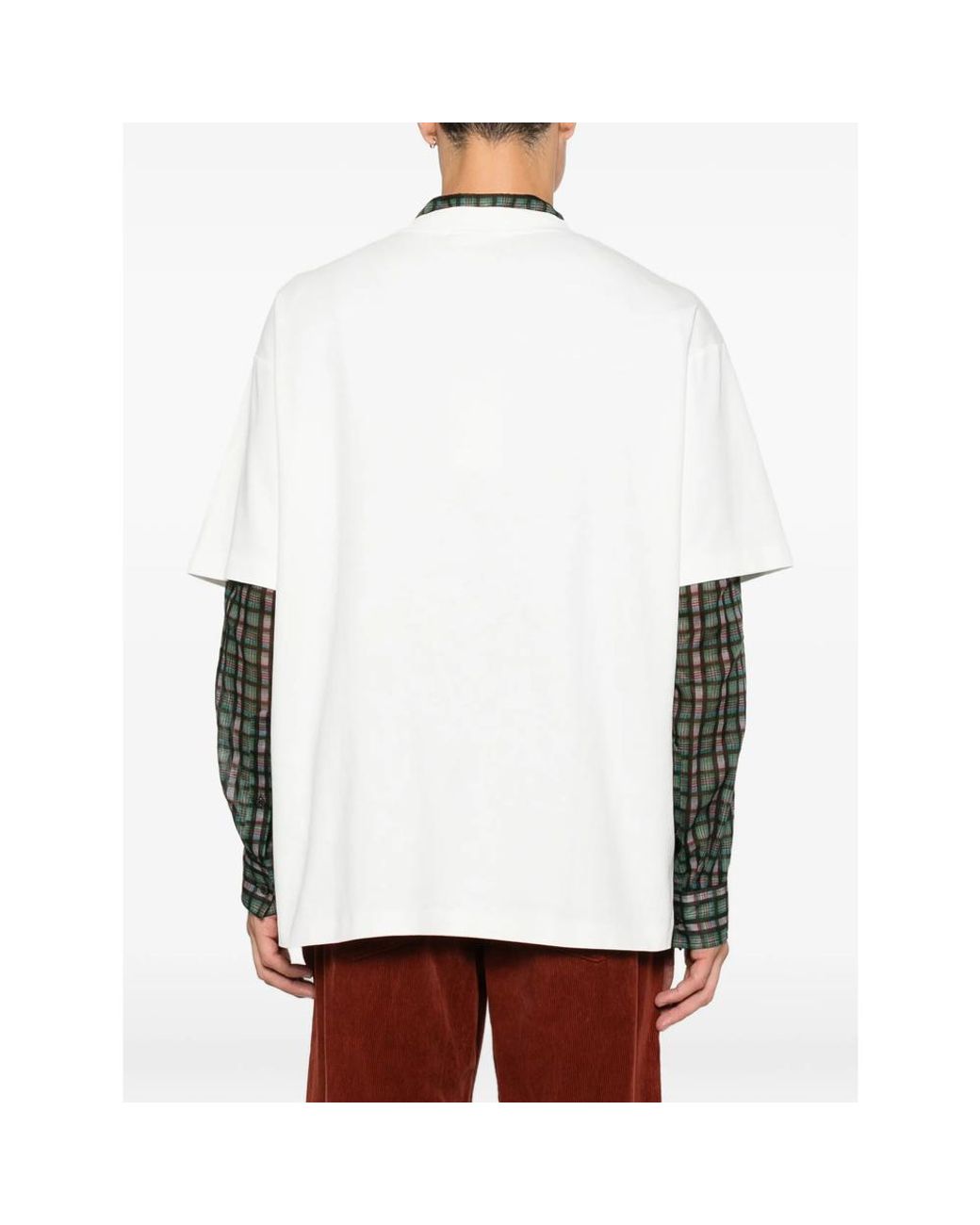 Drole de Monsieur White Graphic-Print T-Shirt for men