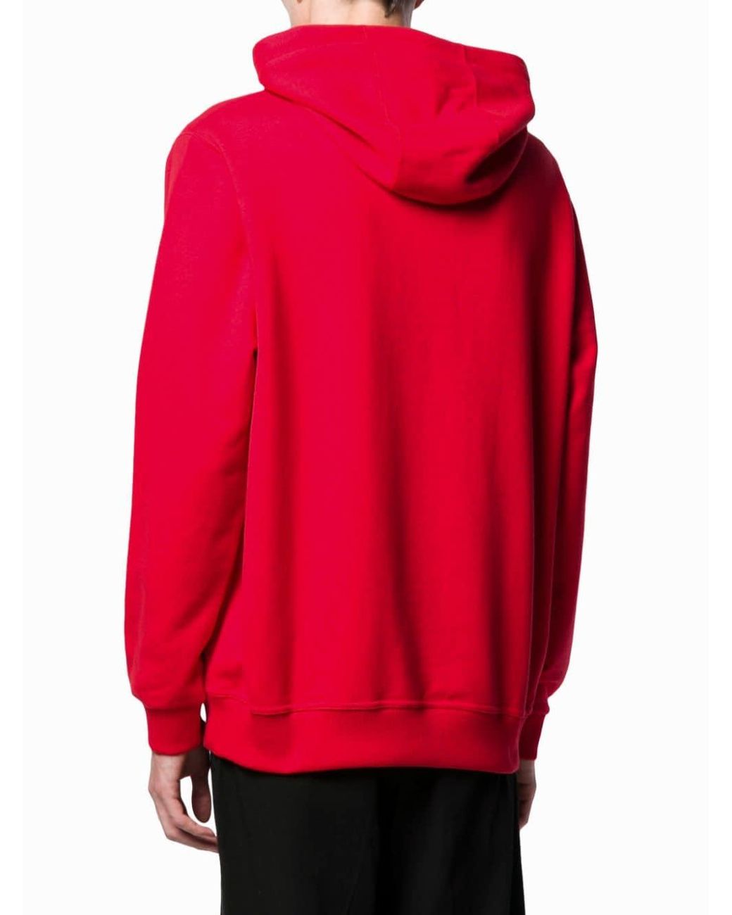 Burberry Cotton London England Patch Hoodie in Red for Men | Lyst