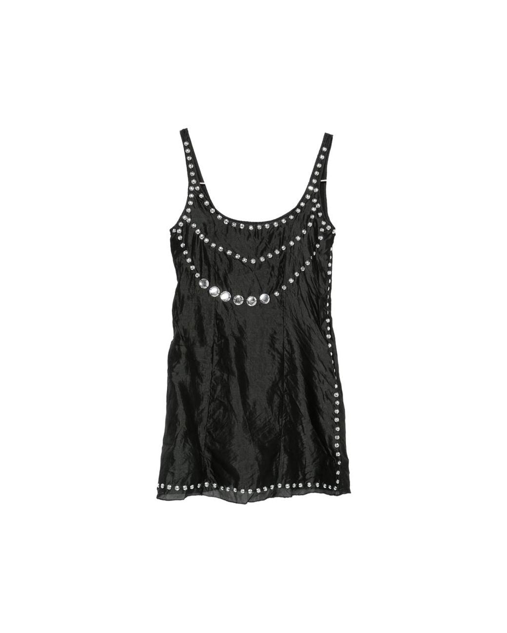 GIMAGUAS Black Claude Studded Mini Dress