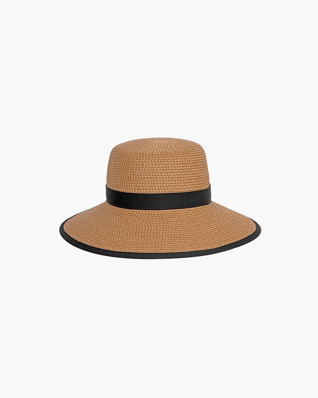 Eric Javits White Luxury Squishee Straw Visor, Adjustable Fit, Upf Rated, 4