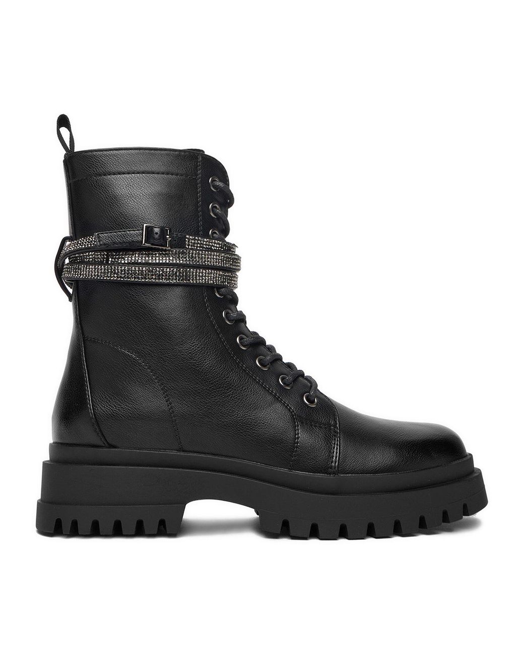 DeeZee Black Schnürschuhe 25302-1
