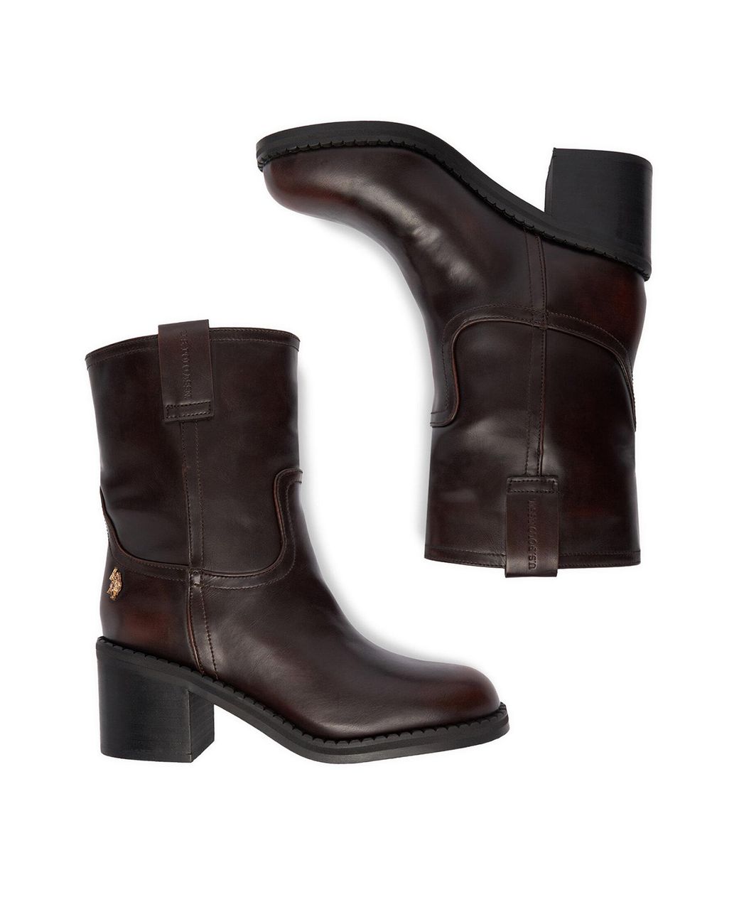 U.S. POLO ASSN. Brown Stiefeletten Eo-Katia001W/Ey1