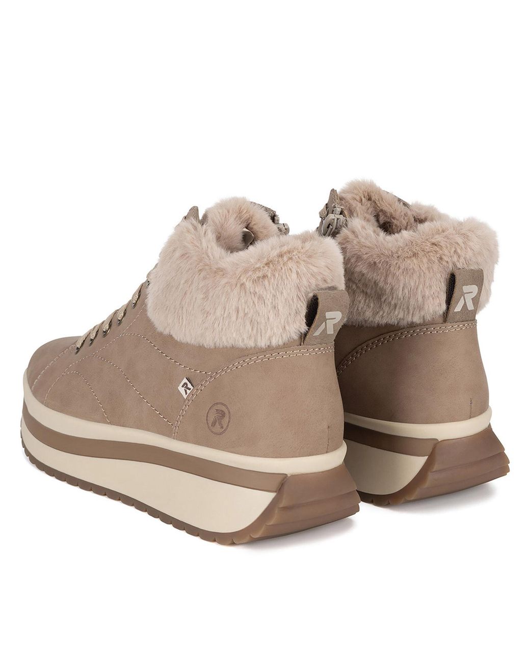 Rieker Revolution Lifestyle Natural Schnürschuhe W0961-20