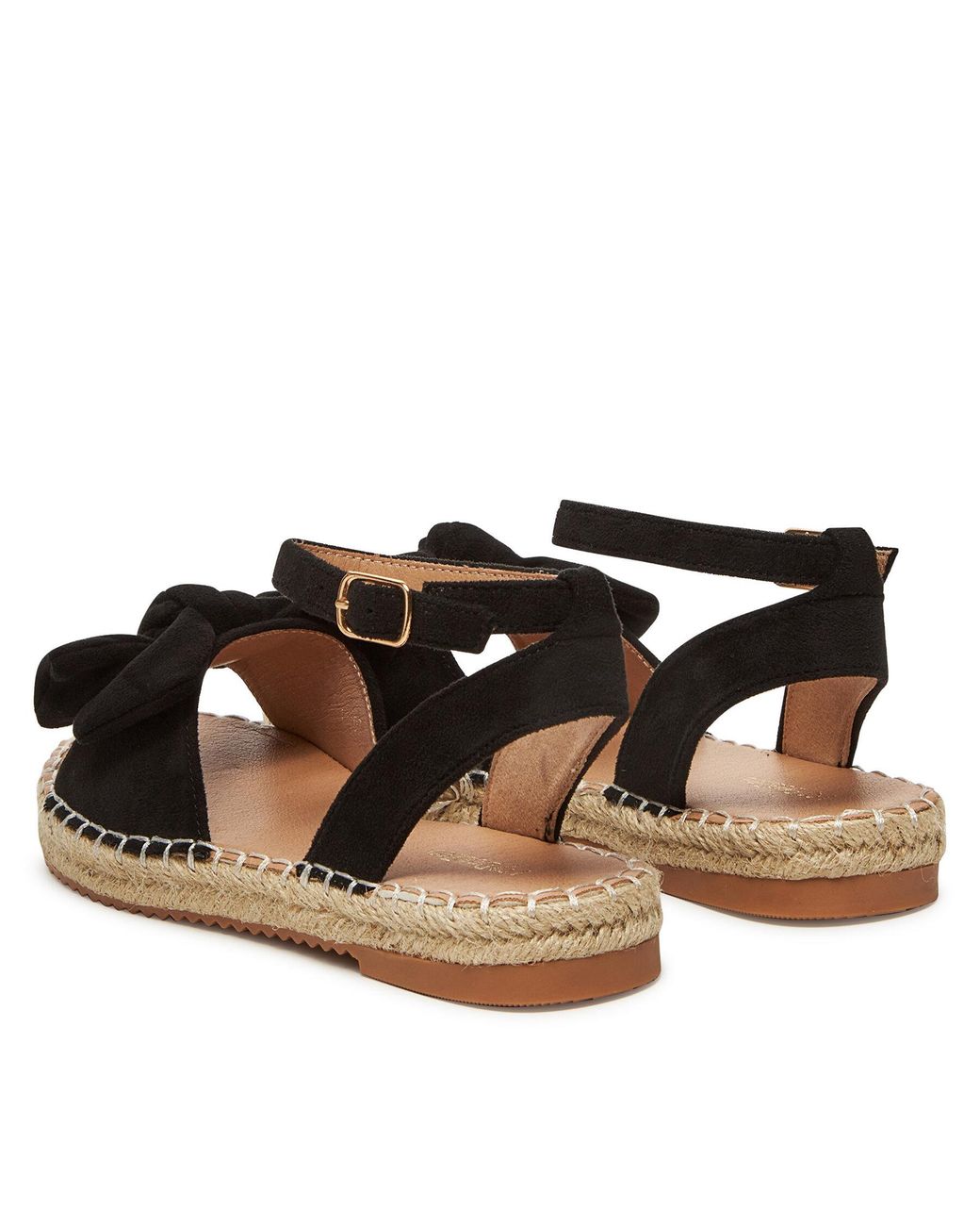 DeeZee Black Espadrilles Le601-107