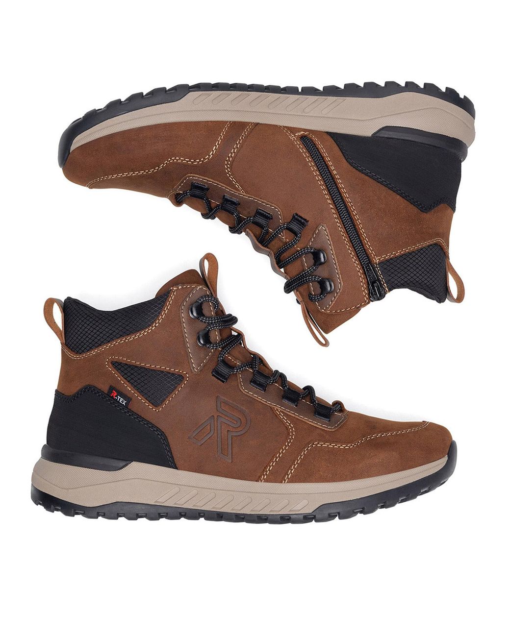 Rieker Revolution Lifestyle Schnürschuhe U0172-22 in Brown für Herren
