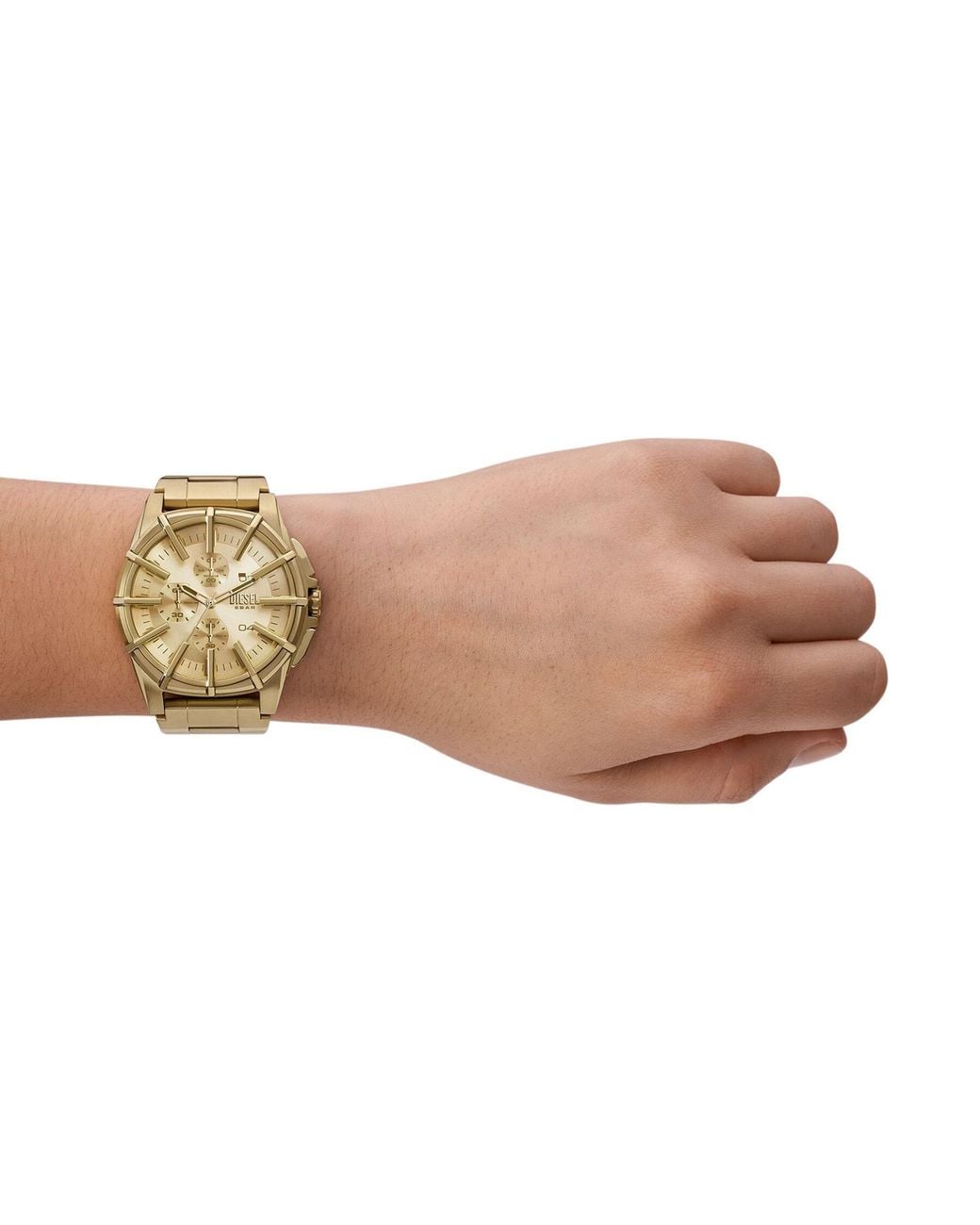 DIESEL Dz4659 Framed Uhr in Metallic für Herren