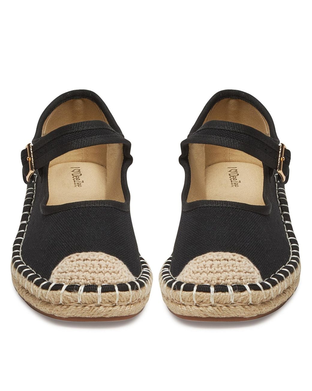DeeZee Black Espadrilles Q88-512-1
