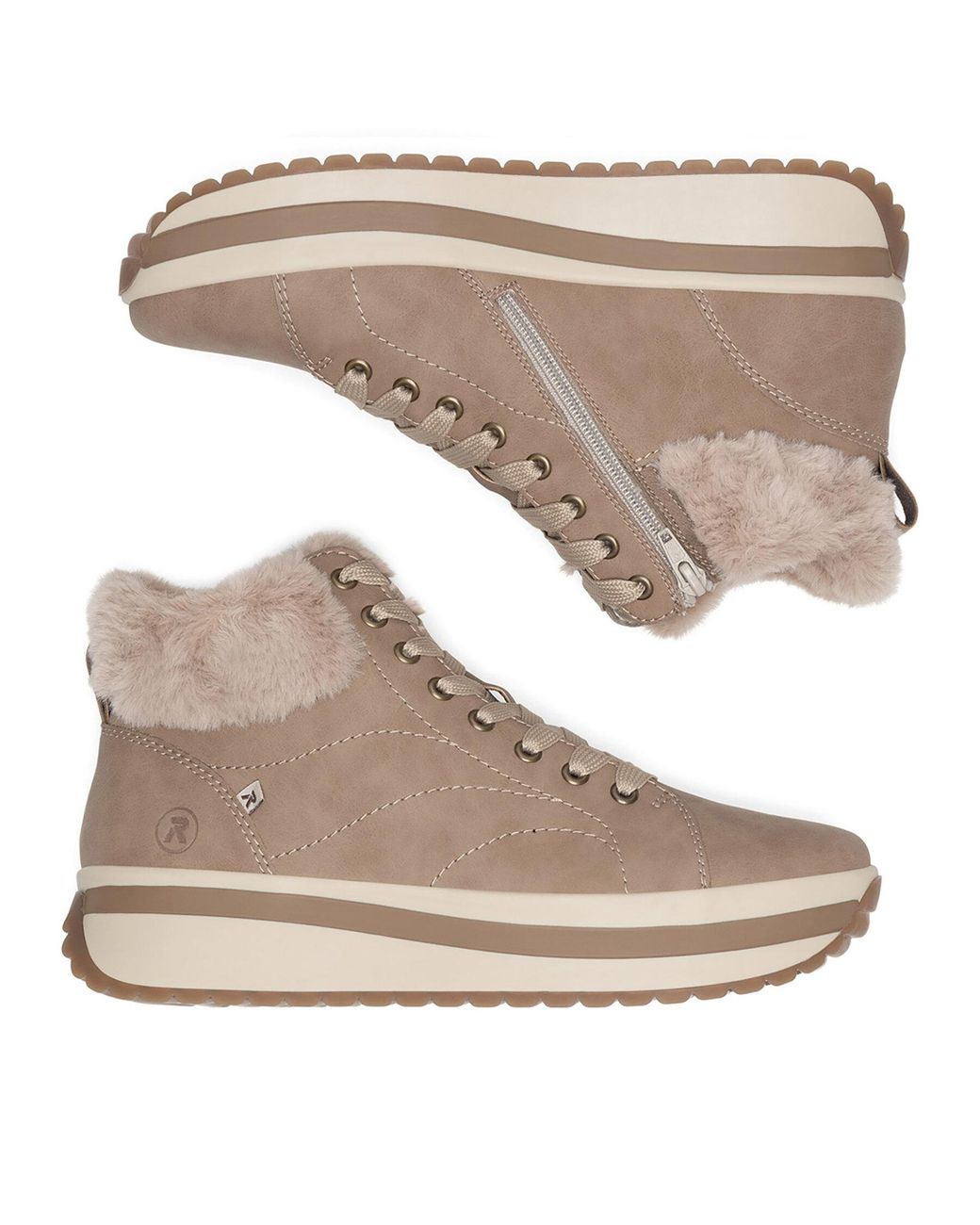 Rieker Revolution Lifestyle Natural Schnürschuhe W0961-20