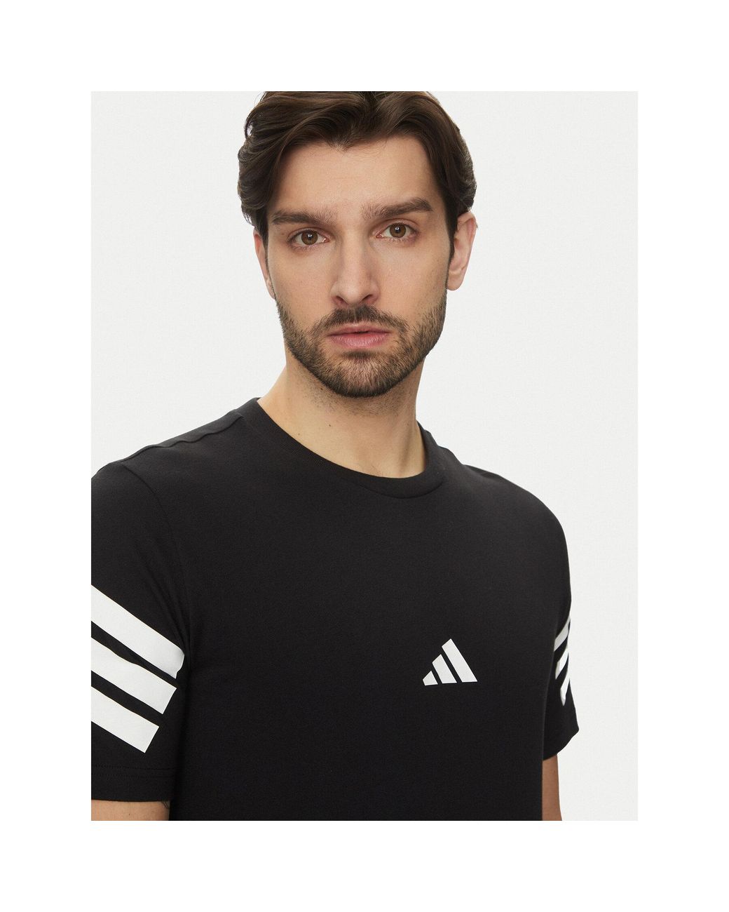 Adidas T-Shirt Future Icons 3-Stripes Jd4877 Regular Fit in Black für Herren