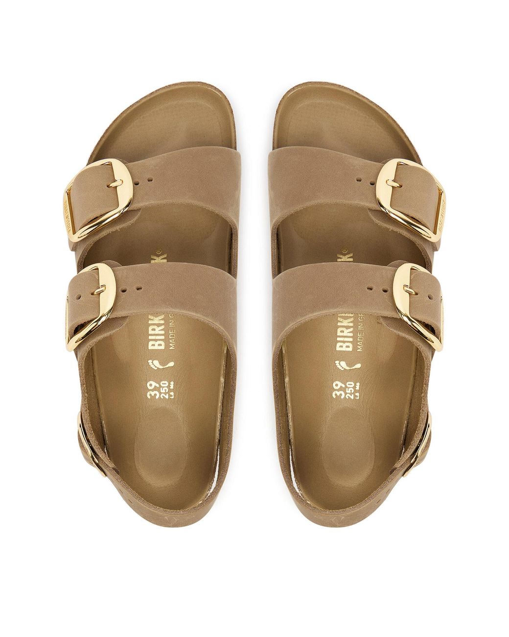 Birkenstock Brown Sandalen Milano Big Buckle Hex 1031782