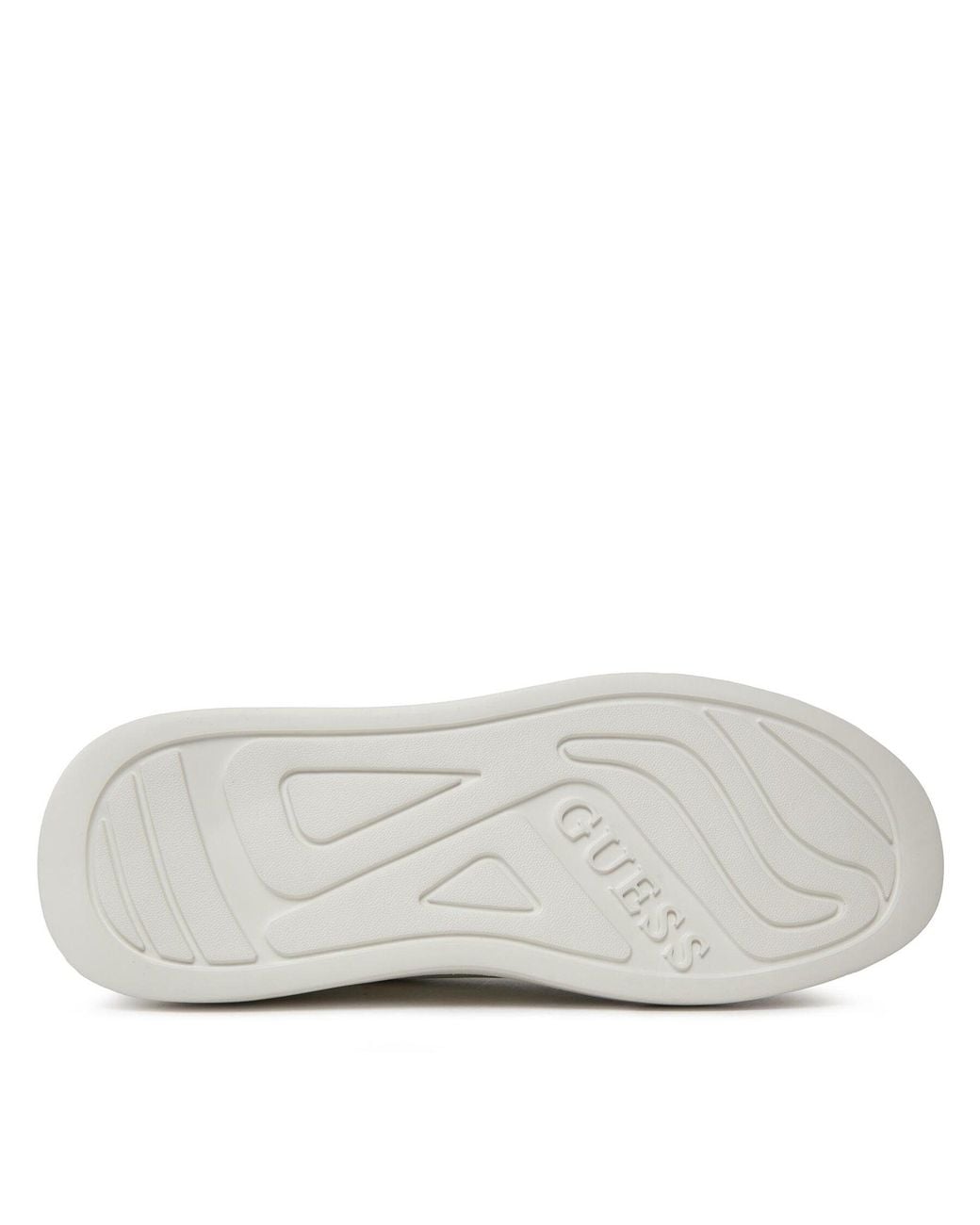 Guess Weiße/Braune Sneaker in White für Herren