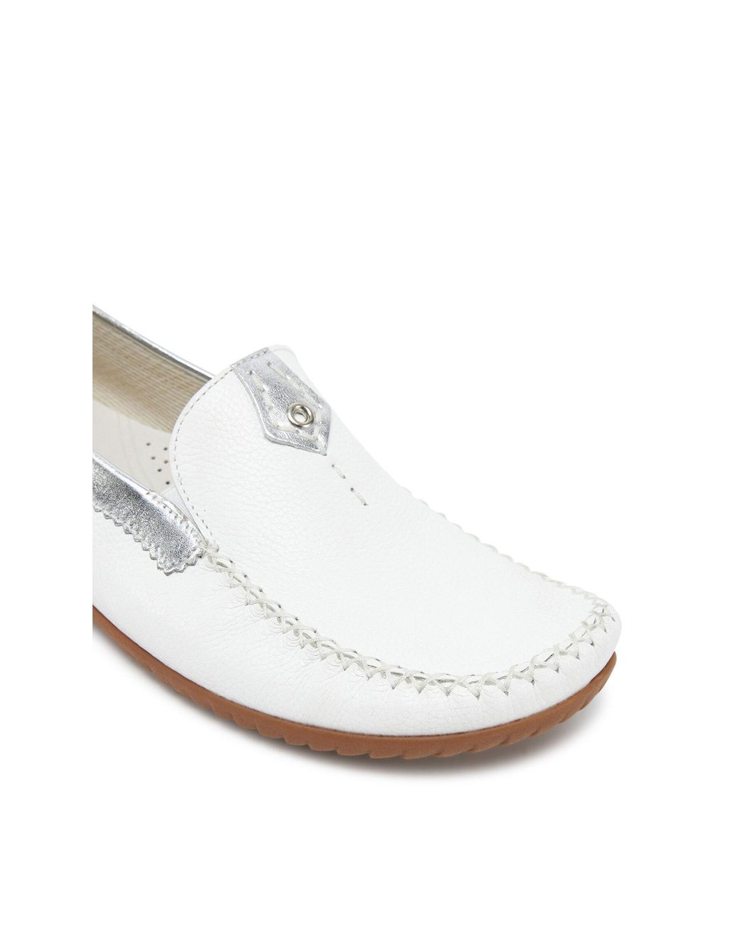 Gabor White Mokassins 66.090.50