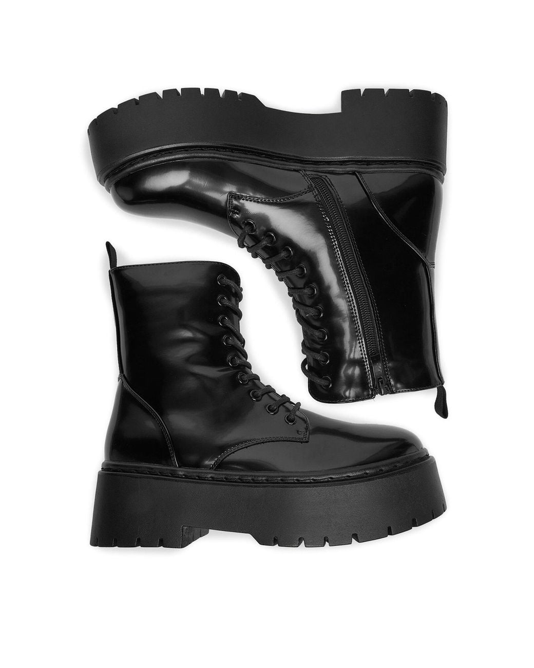 DeeZee Black Schnürschuhe 5026-1
