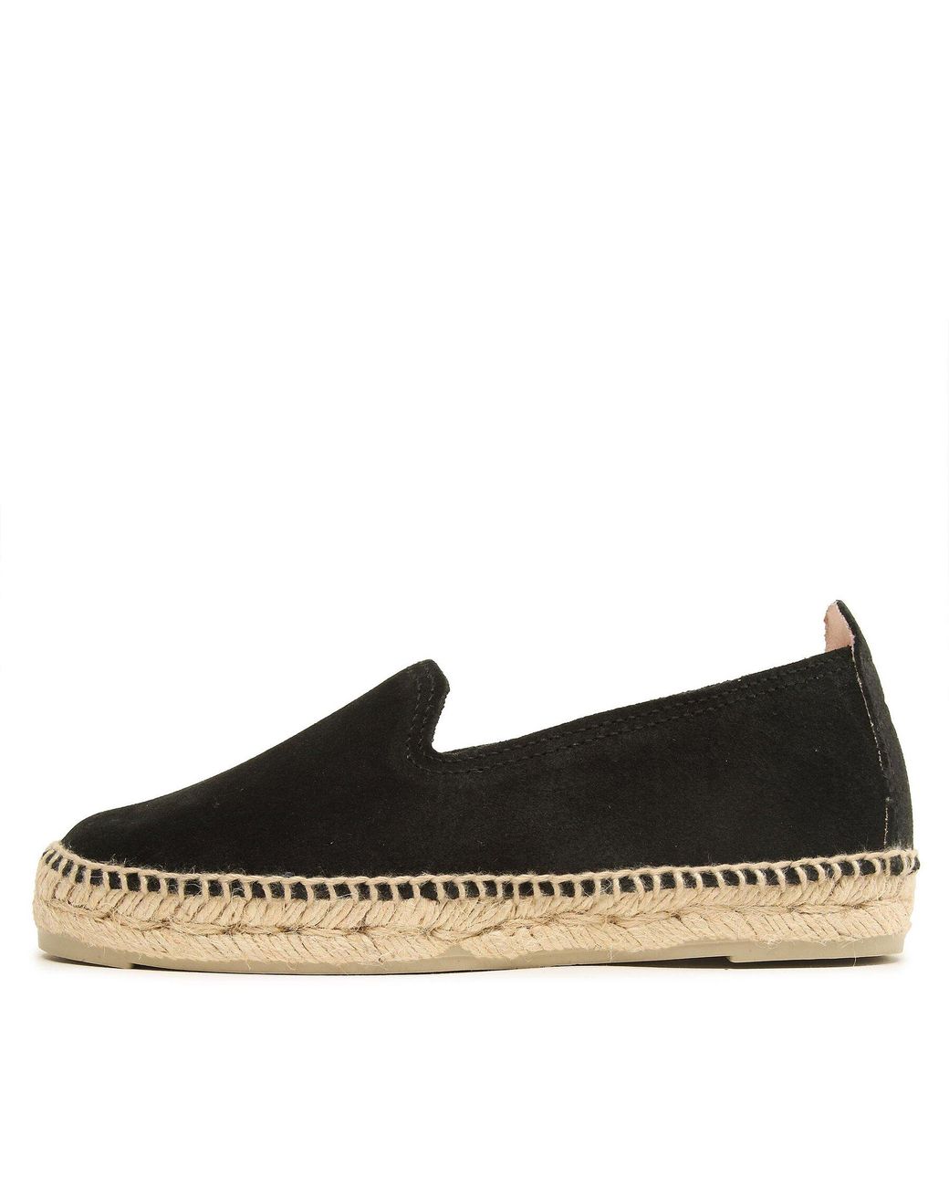 Manebí Black Espadrilles Suede Flat Espadrilles