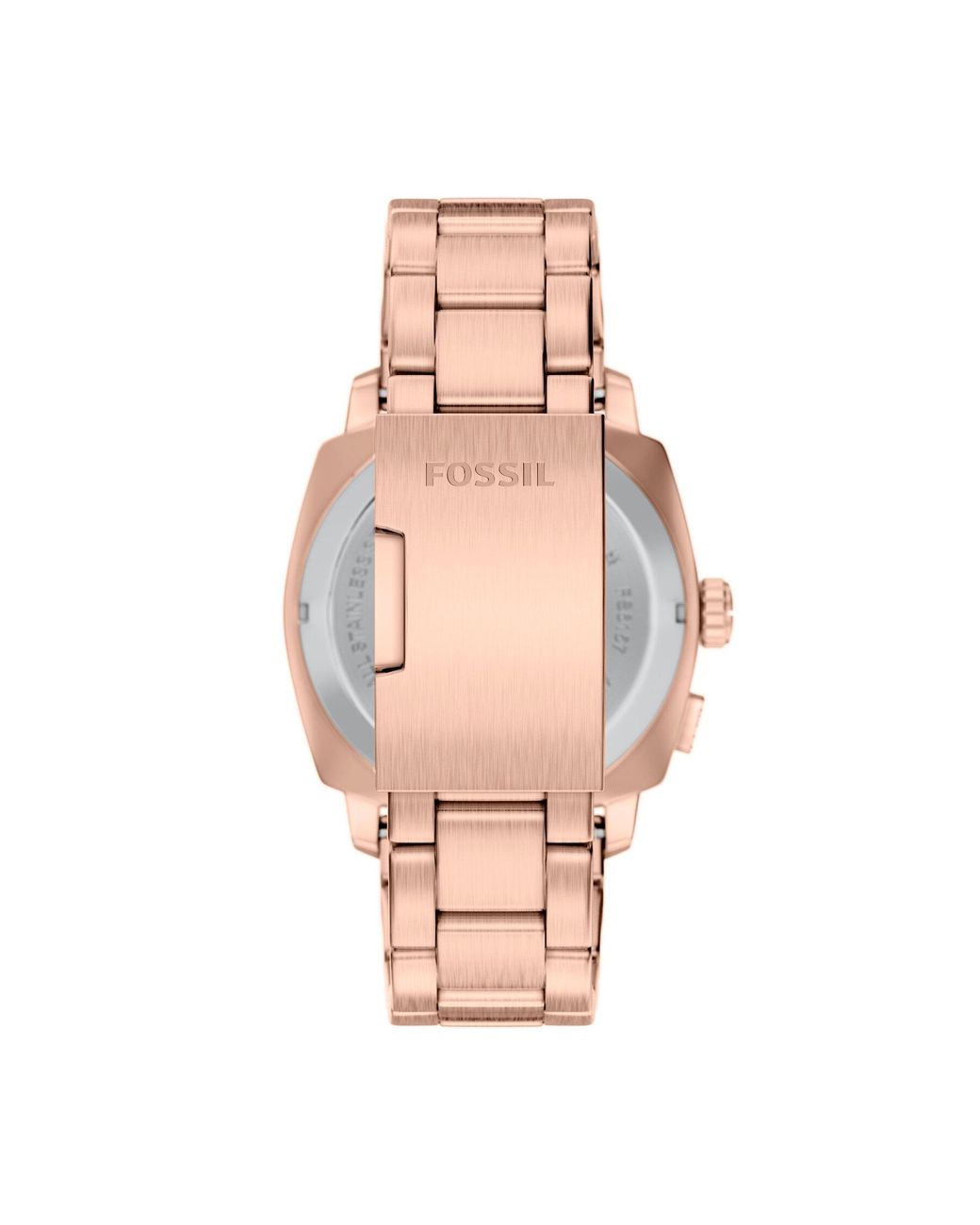 Fossil Quarzuhr Machine in Pink für Herren