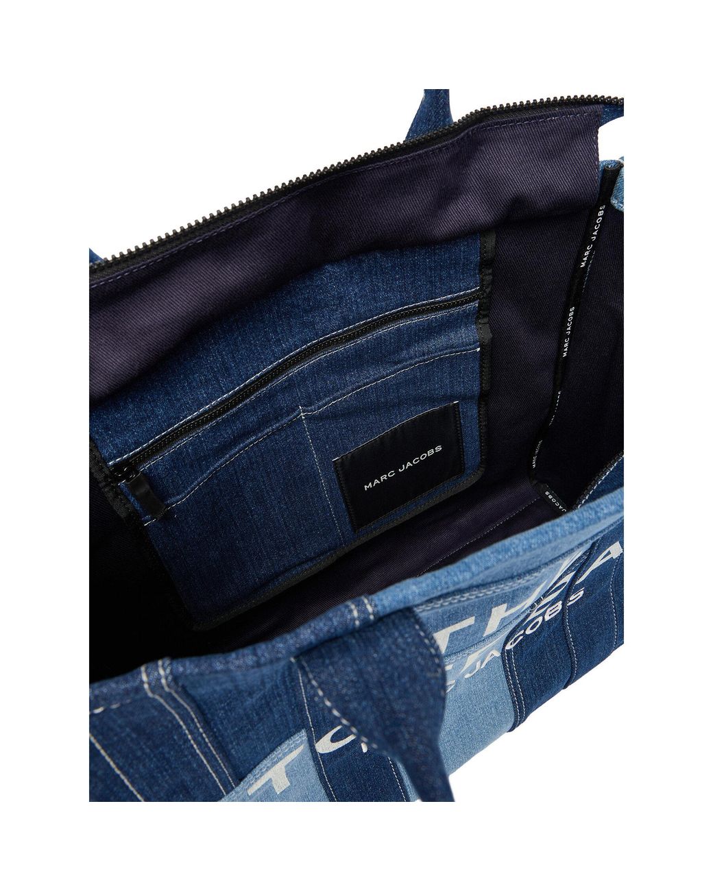 Marc Jacobs Blue Der Denim große Einkaufstasche