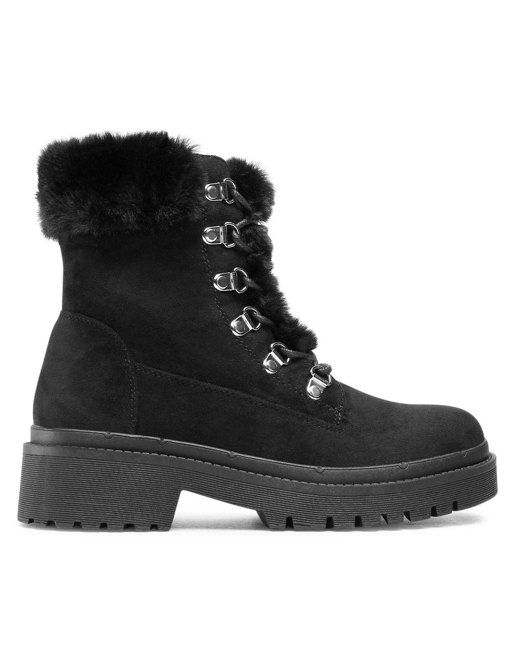 DeeZee Black Schnürschuhe Ws2001-06