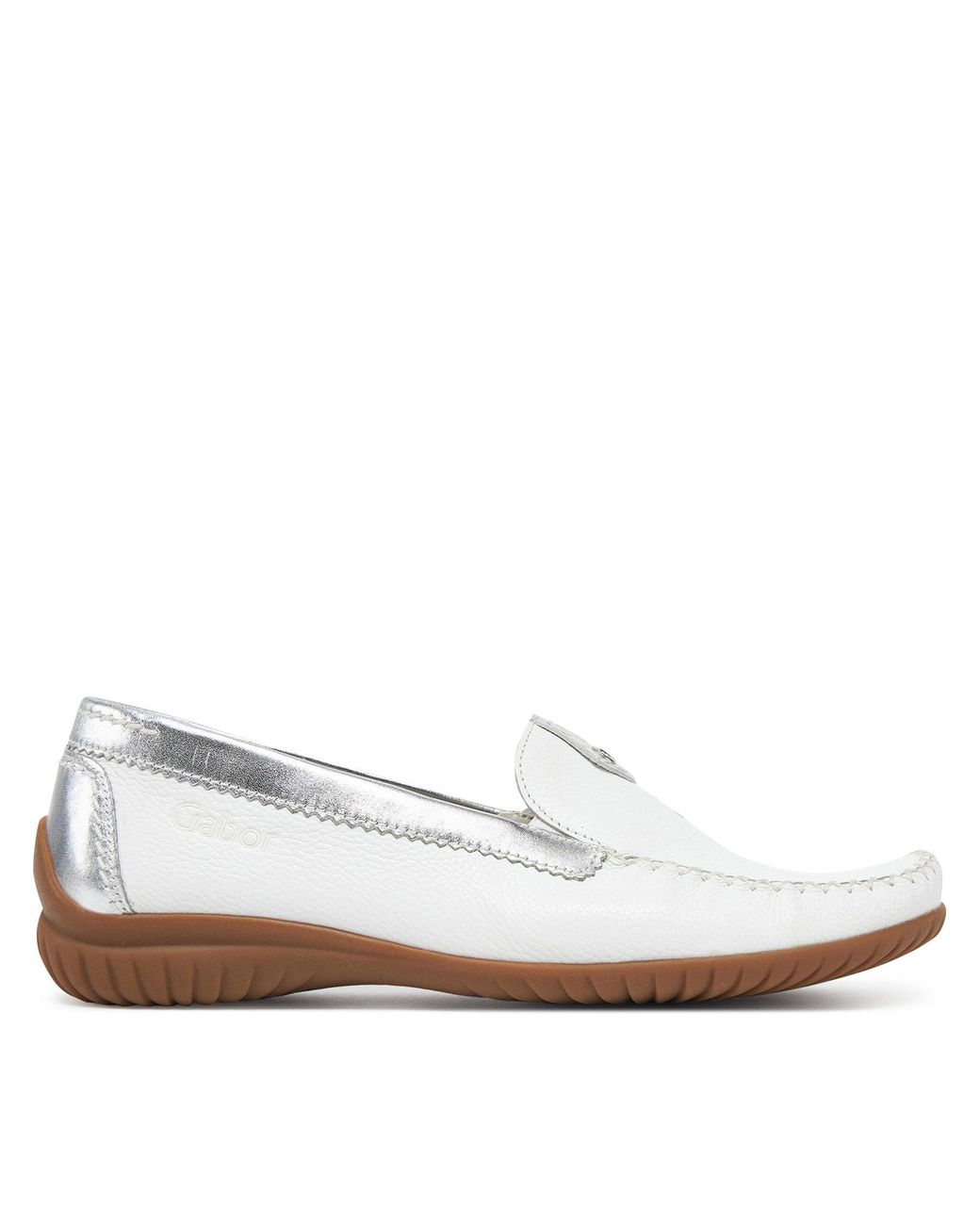 Gabor White Mokassins 66.090.50