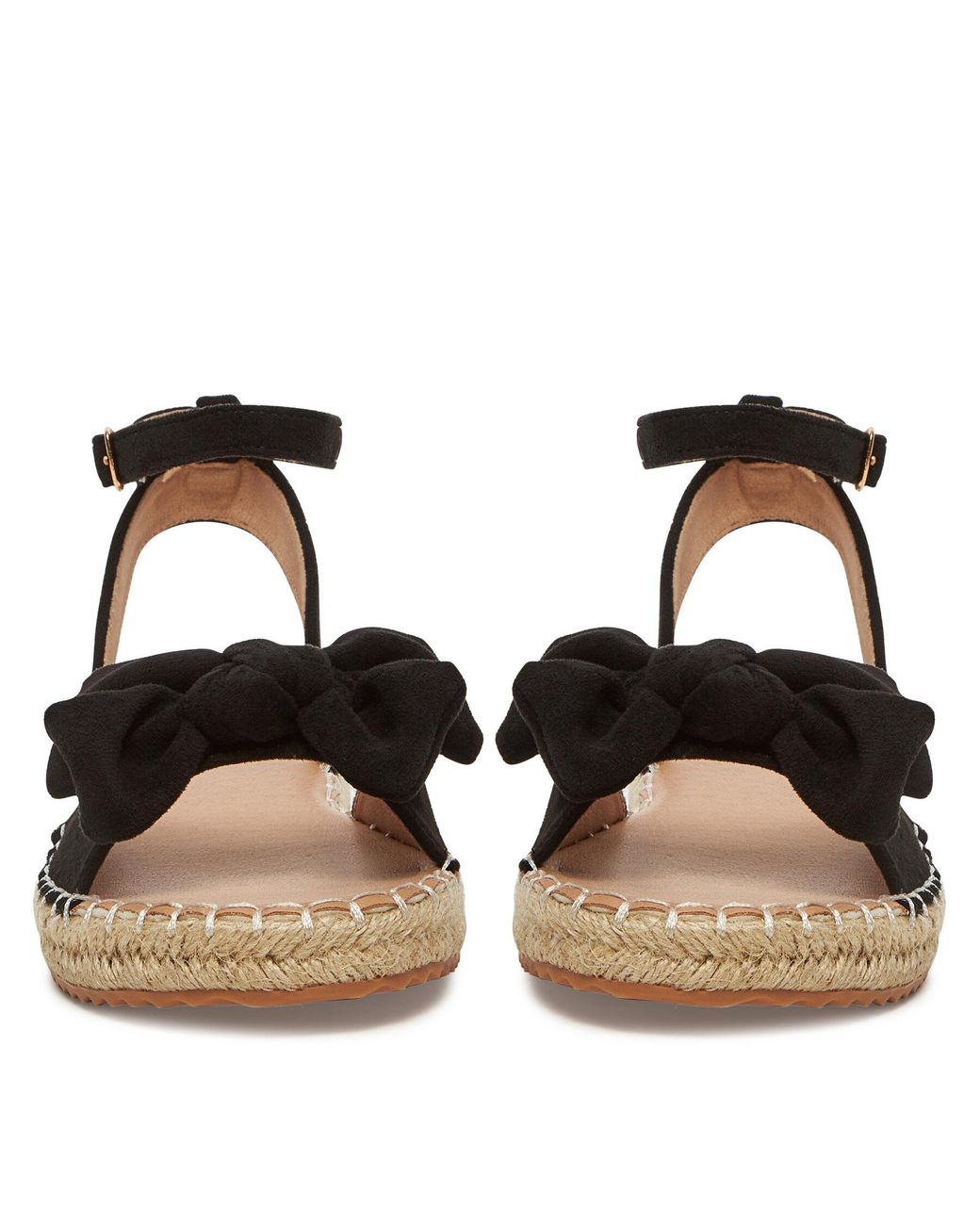 DeeZee Black Espadrilles Le601-107
