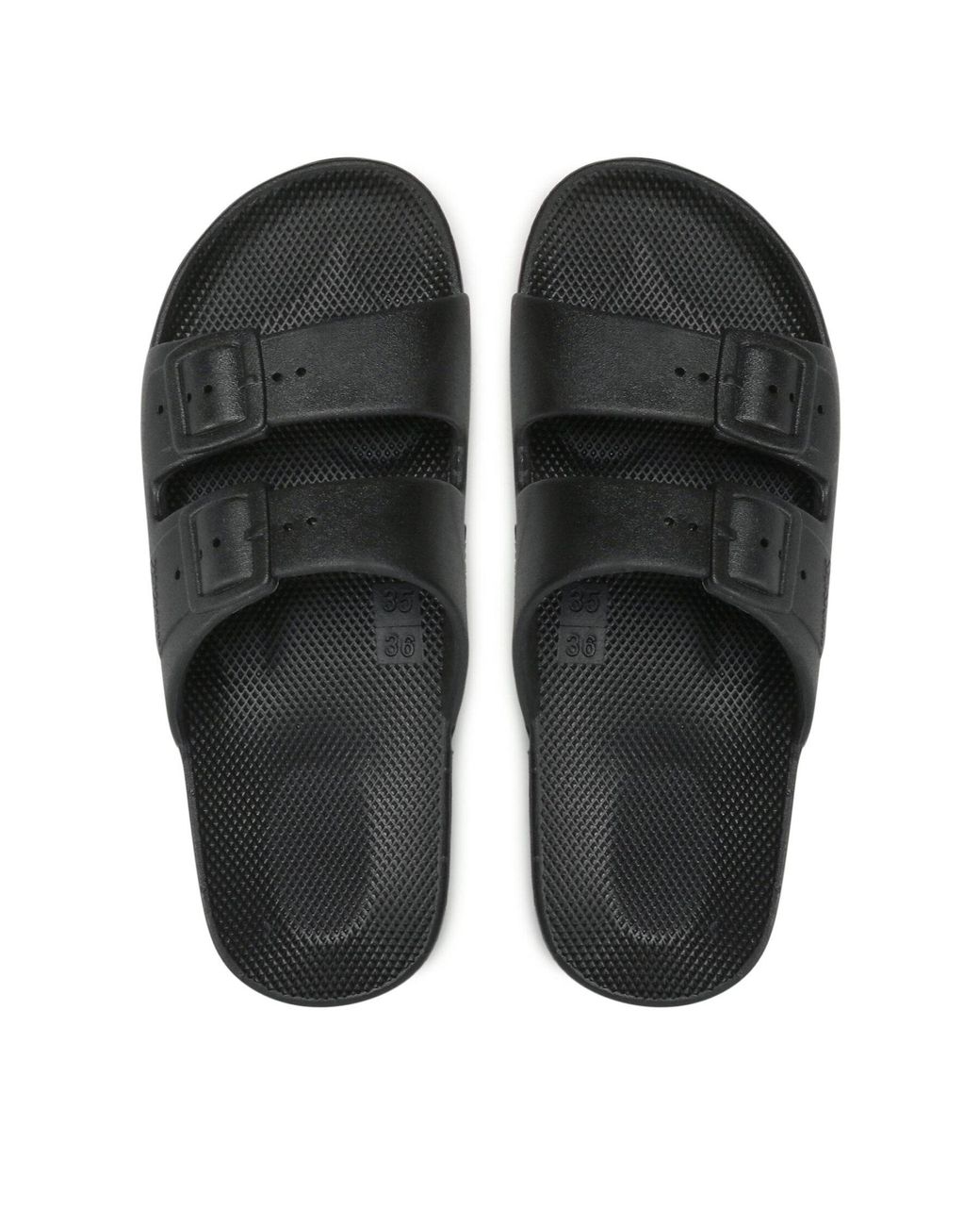 FREEDOM MOSES Black Pantoletten Basic