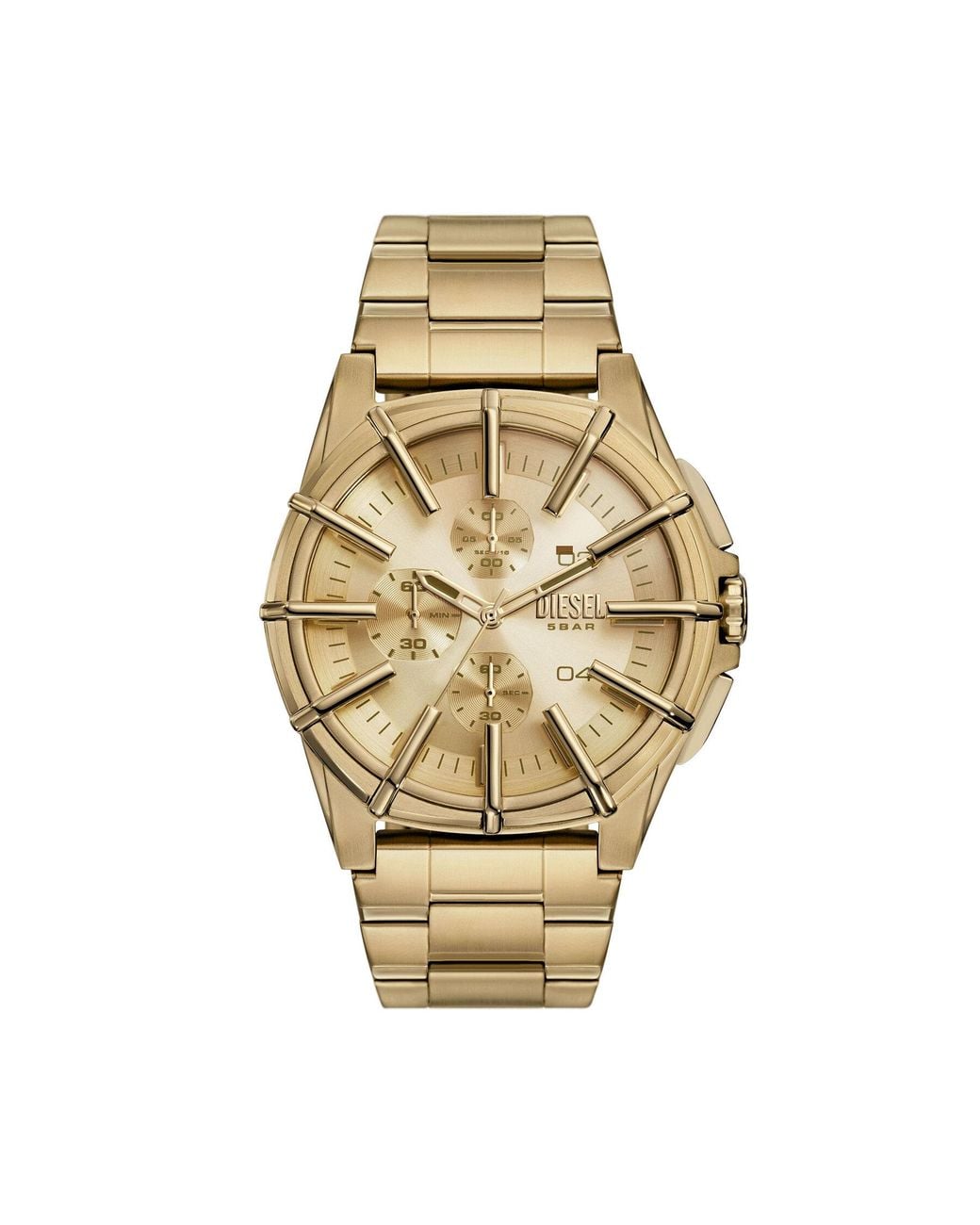 DIESEL Dz4659 Framed Uhr in Metallic für Herren
