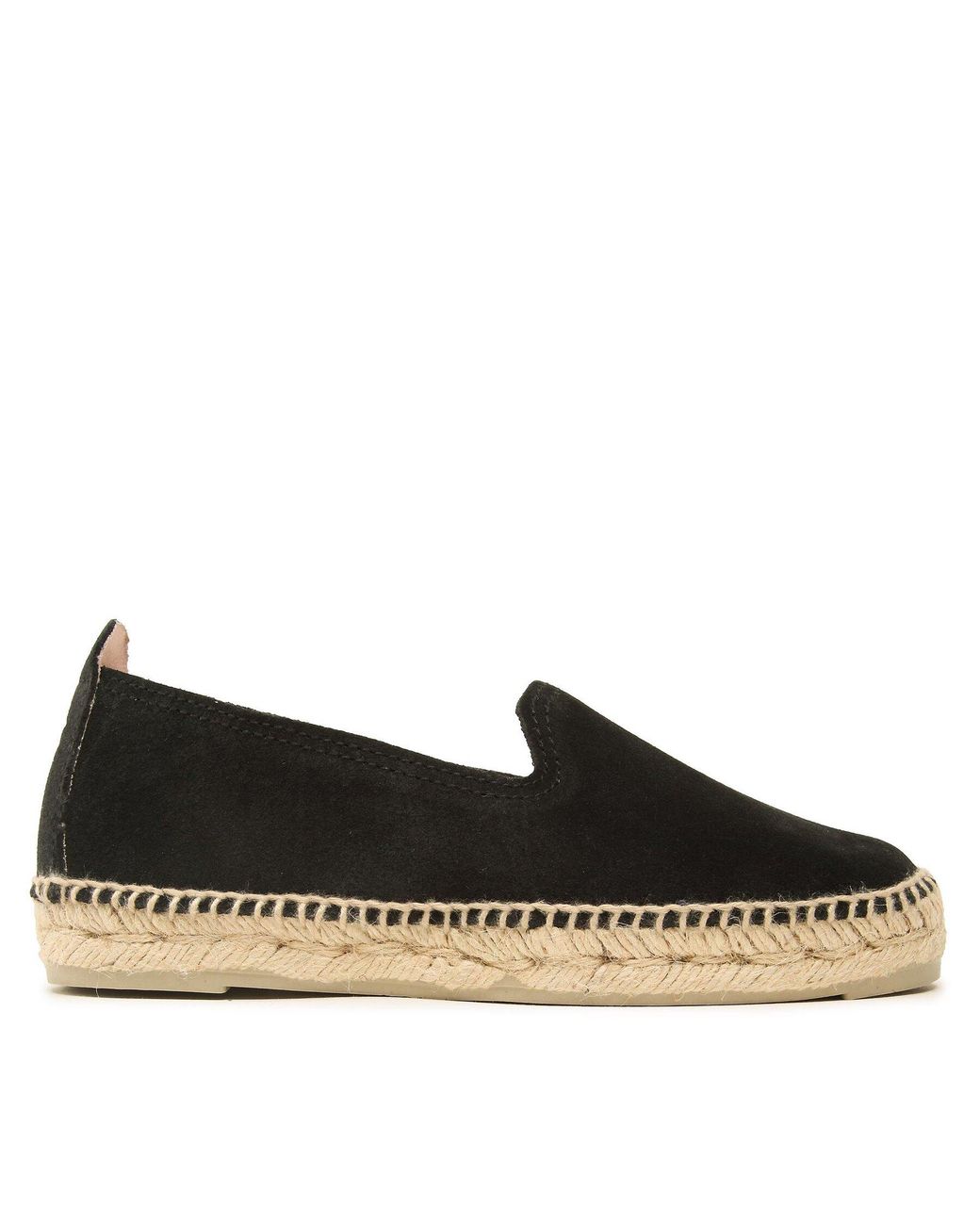 Manebí Black Espadrilles Suede Flat Espadrilles