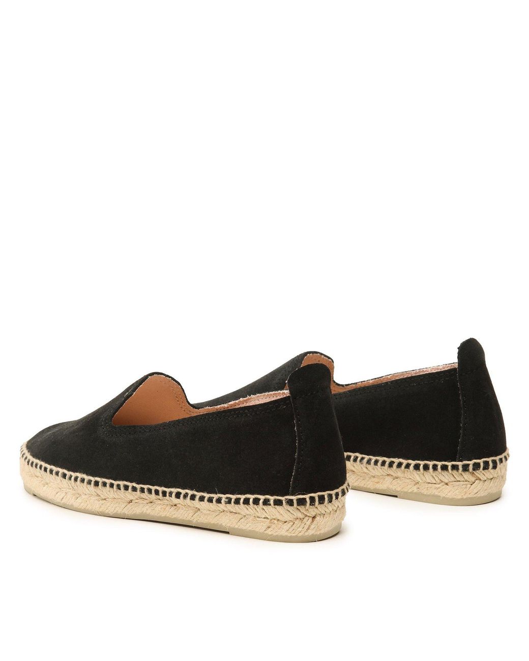 Manebí Black Espadrilles Suede Flat Espadrilles