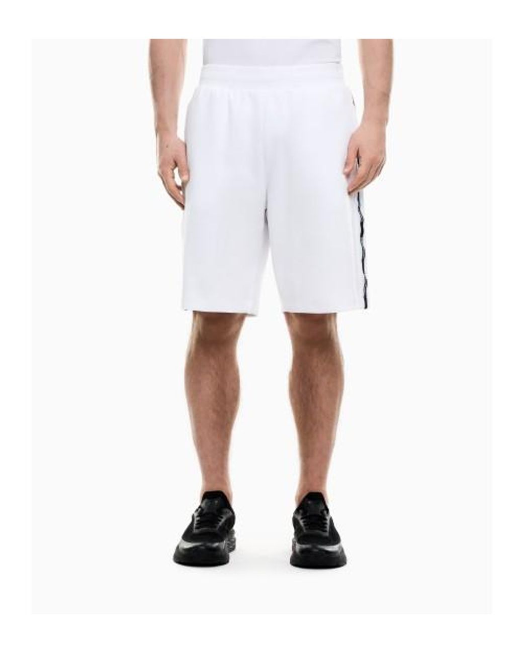 Bermuda Logo Series En Interlock EA7 pour homme en coloris White