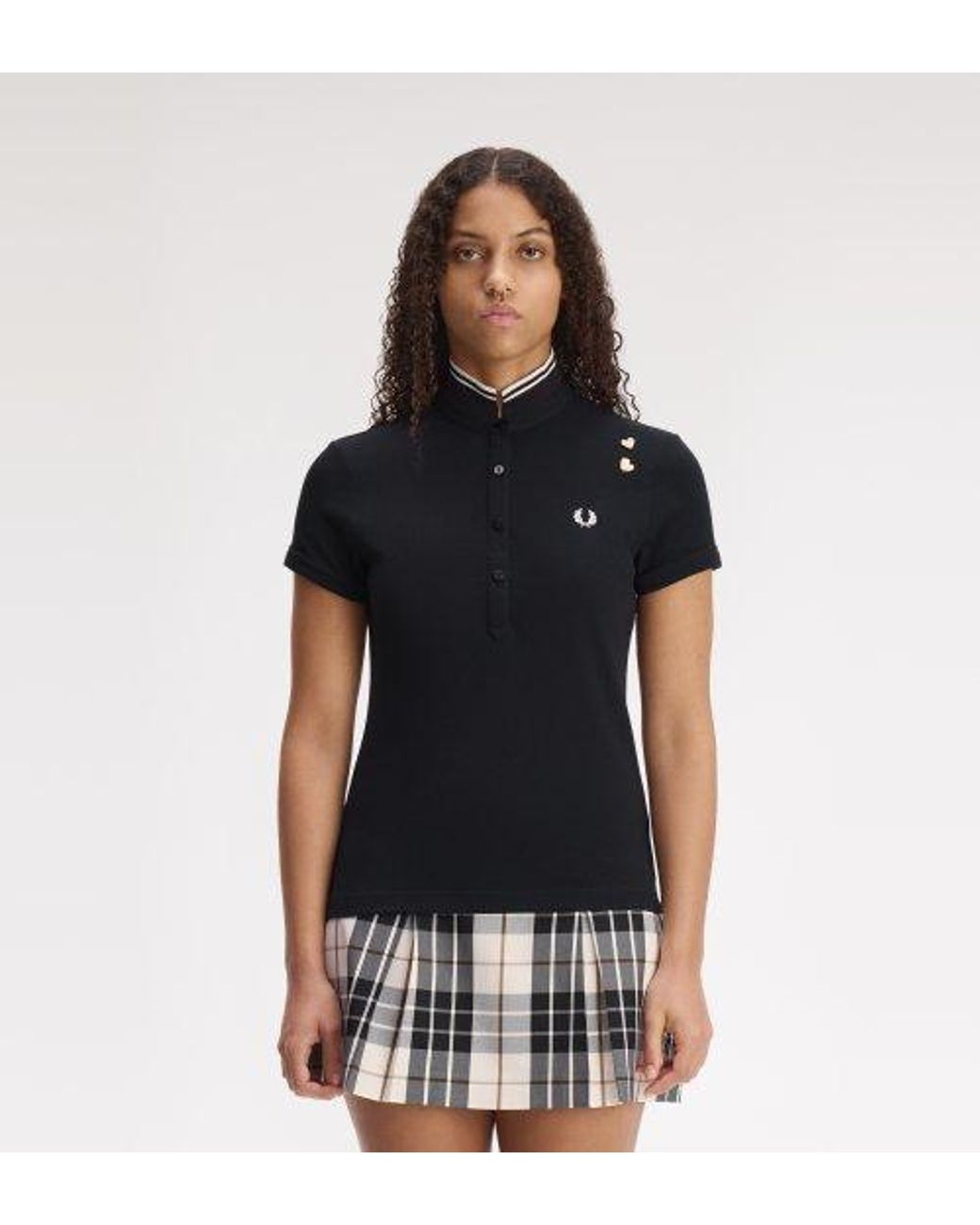 Polo Avec Liseré Fred Perry en coloris Black