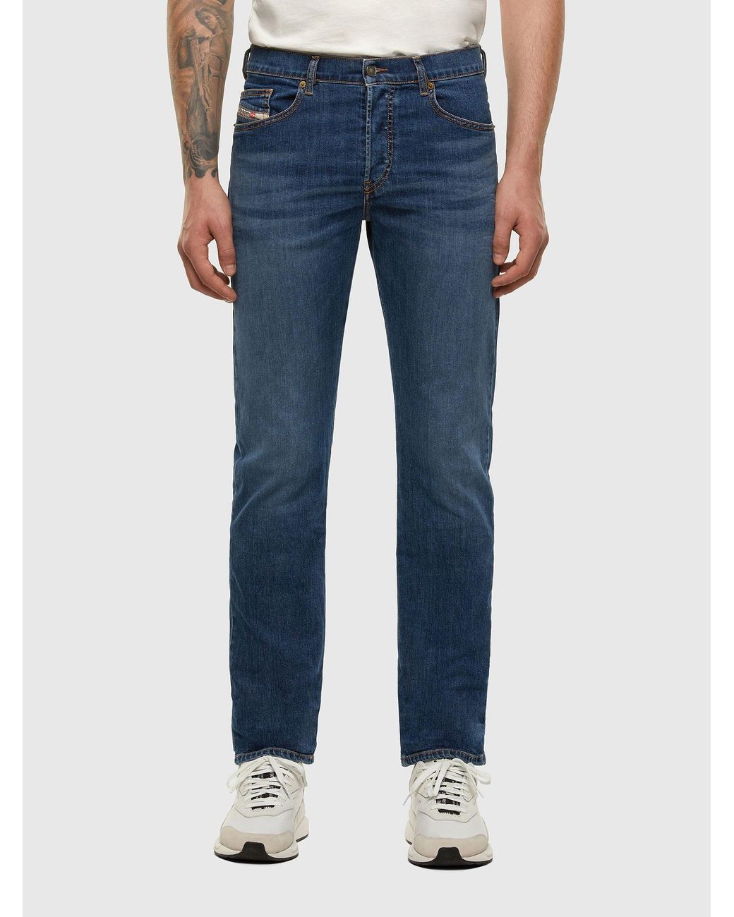 DIESEL D-mihtry 009dg Straight Fit Jeans in Blue for Men | Lyst