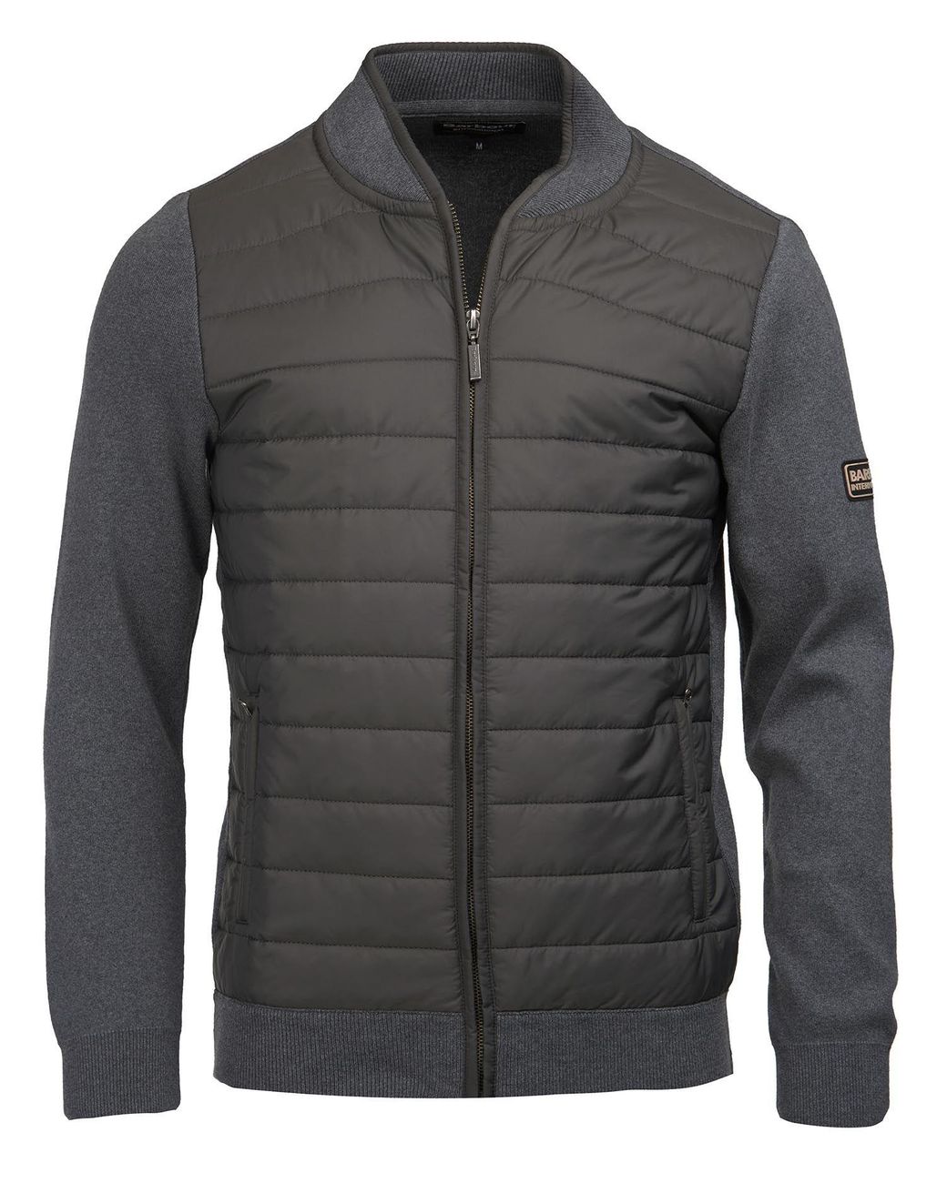 barbour baffle zip jacket