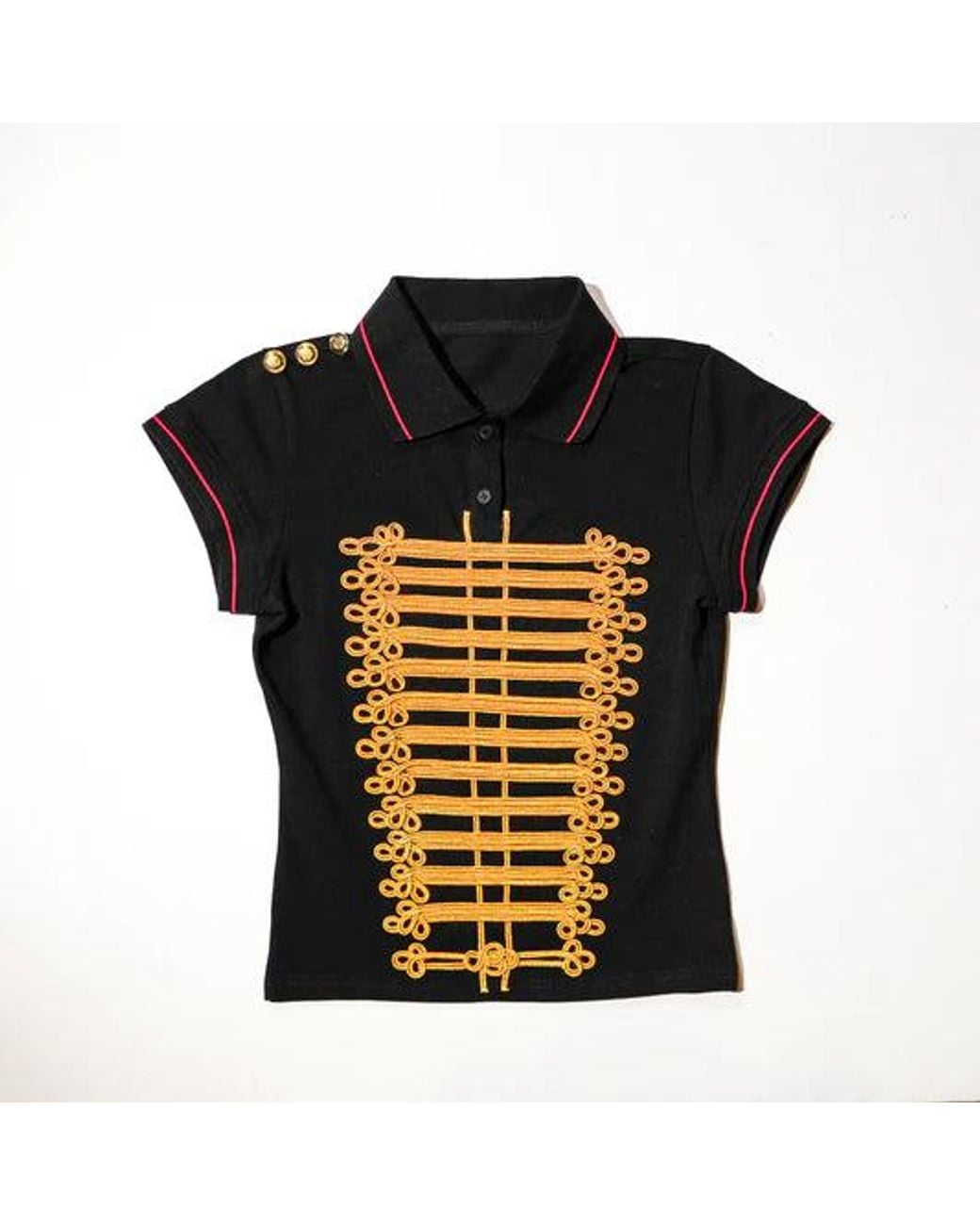 PRAYING Marching Band Polo in Black for Men | Lyst