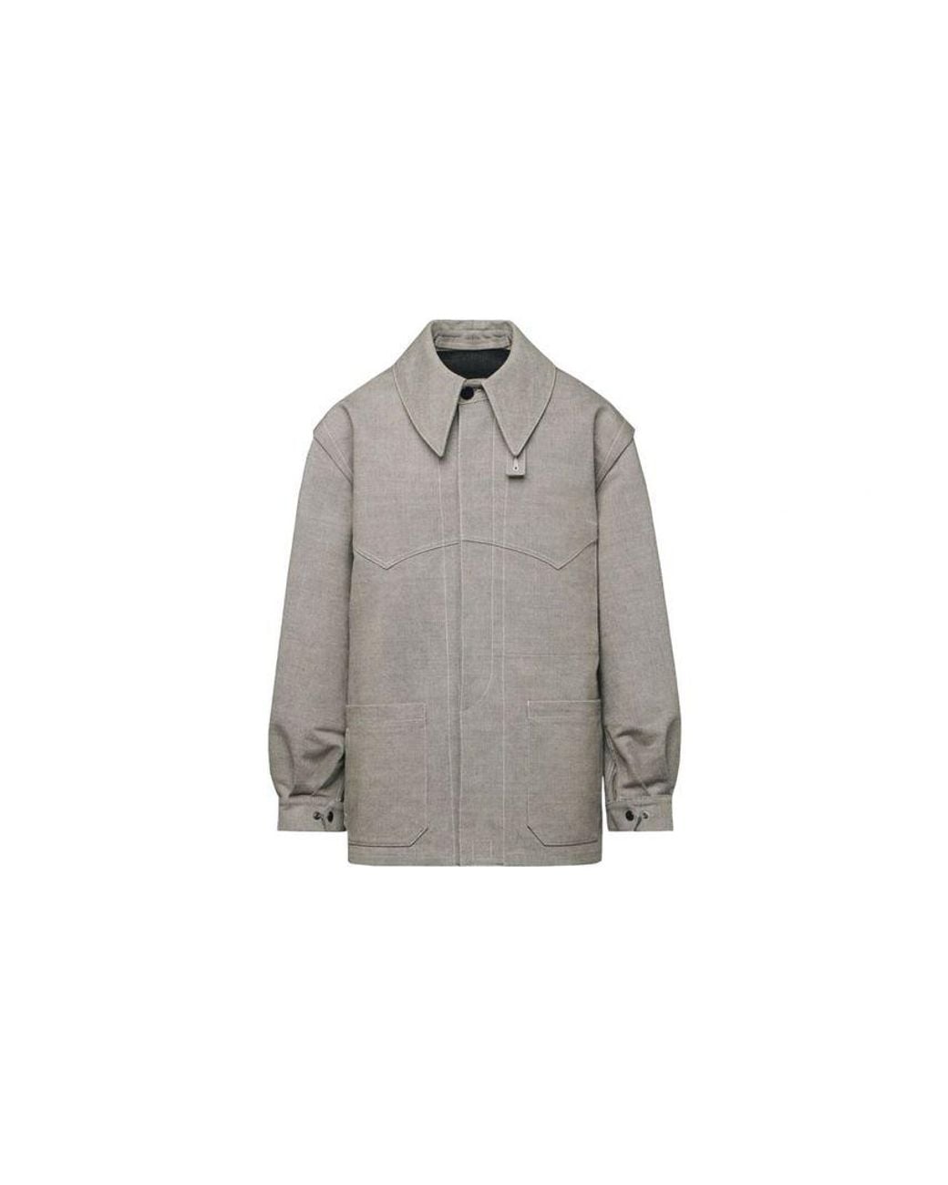 Maison Margiela Gray Twill Oversize Jacket Jackets for men