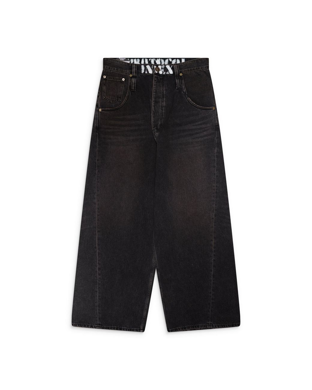 Protocol Index Black Retro Denim Pants for men