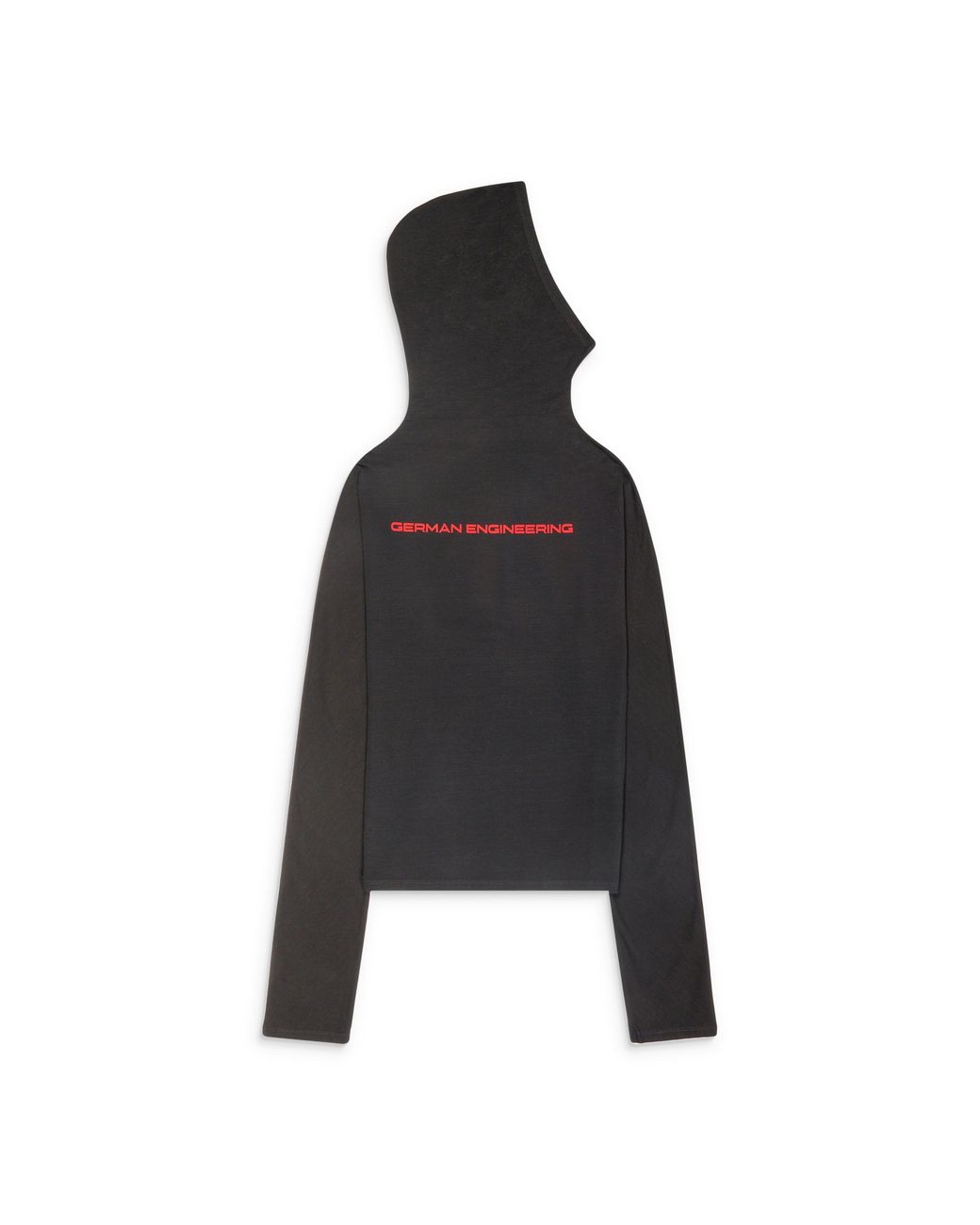 PROTOTYPES Black German Engineering Twisted Hoodie for men