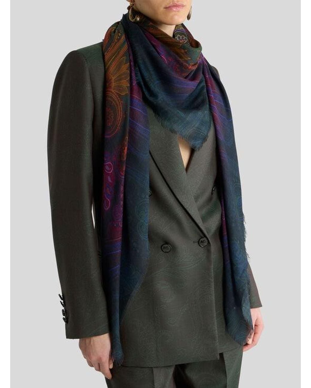 Scialle di Etro in Blue