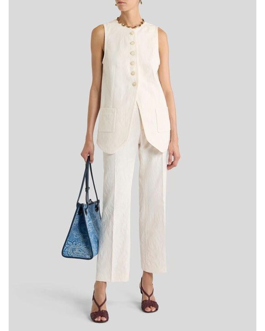 Etro White Waistcoat