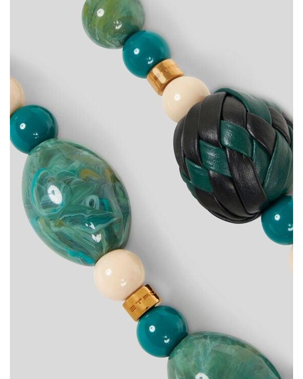Etro Green Bag Handle With Marbles
