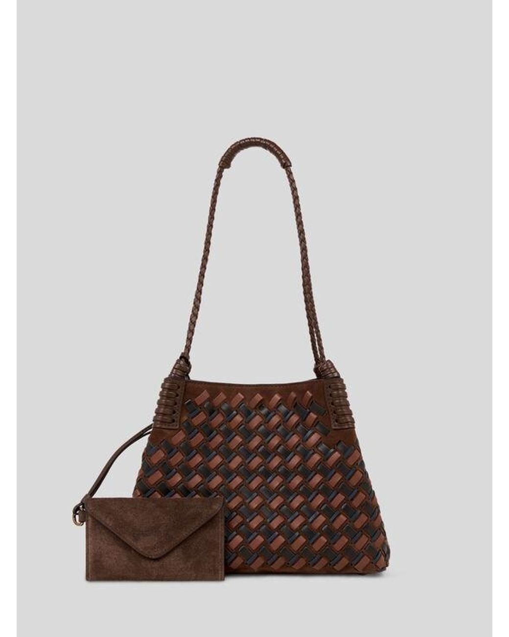 Etro Brown Small Libra Tote Bag