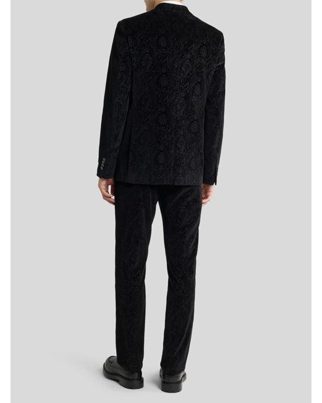 Etro Black Single-Breasted Jacket for men