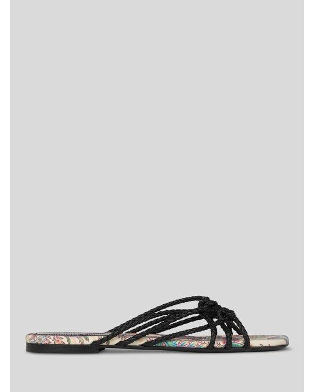 Etro Black Low Sandals