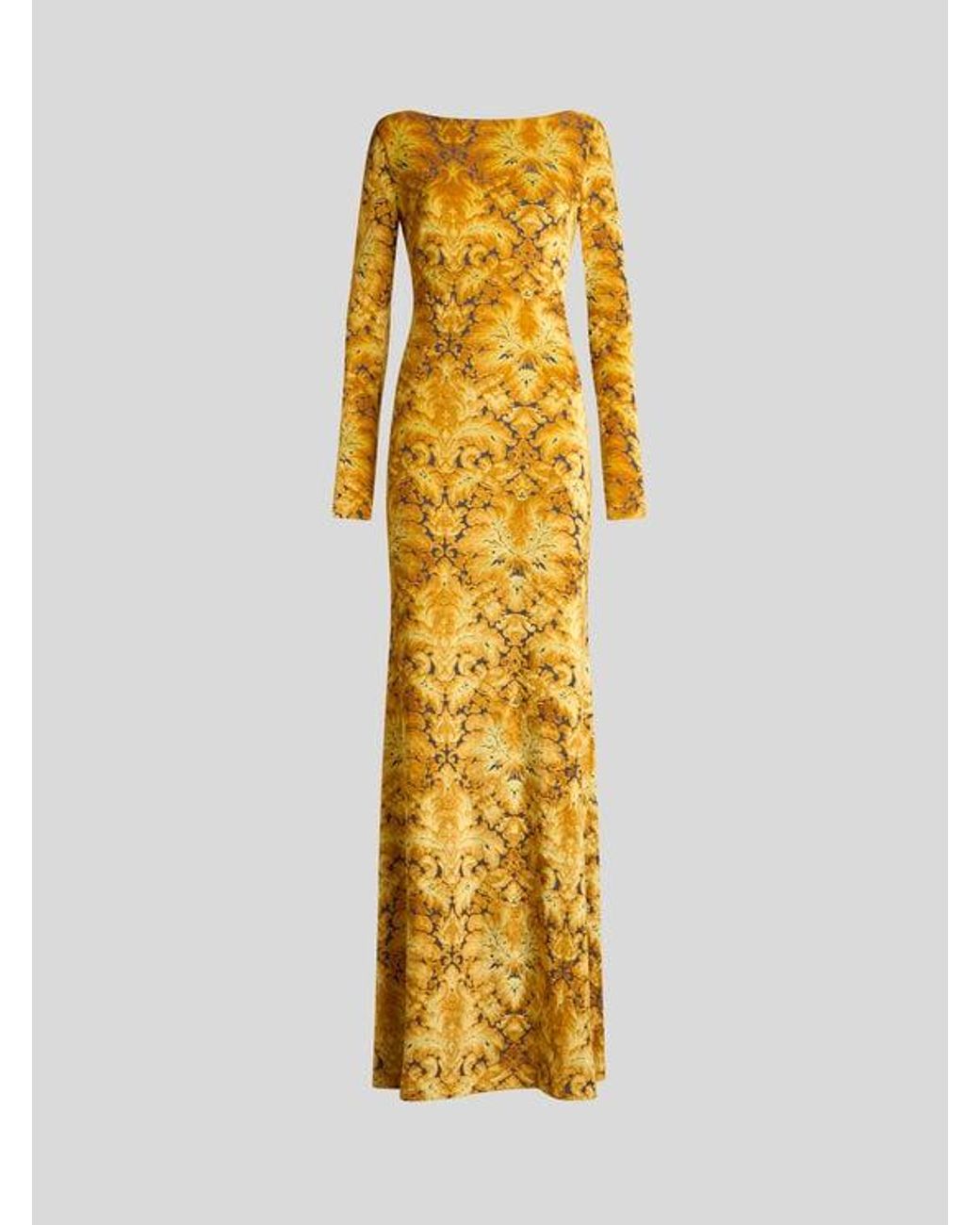 Etro Metallic Chenille Jacquard Dress