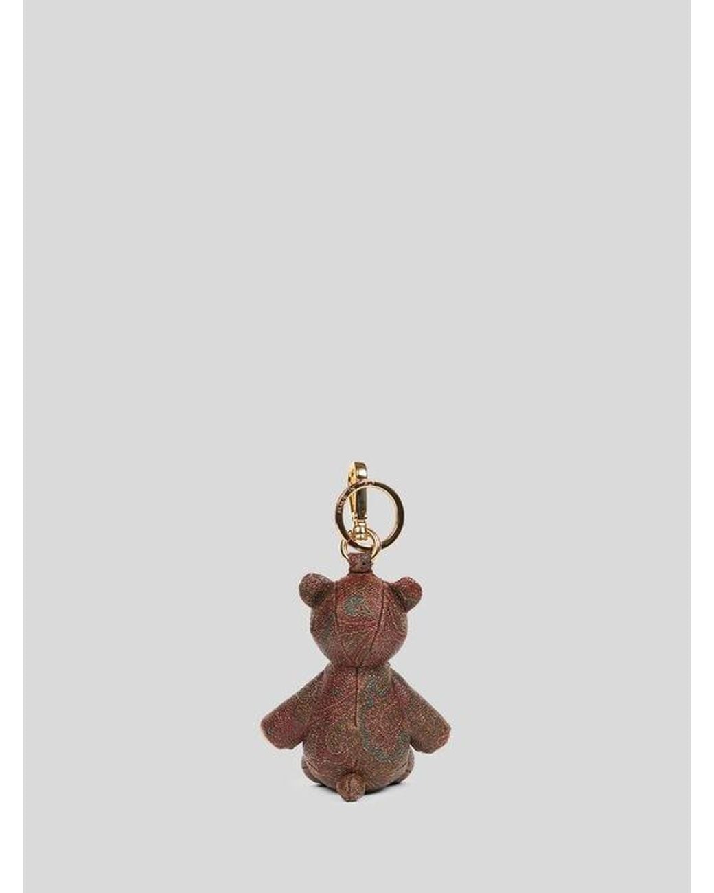 Etro White Arnica Bear Charm