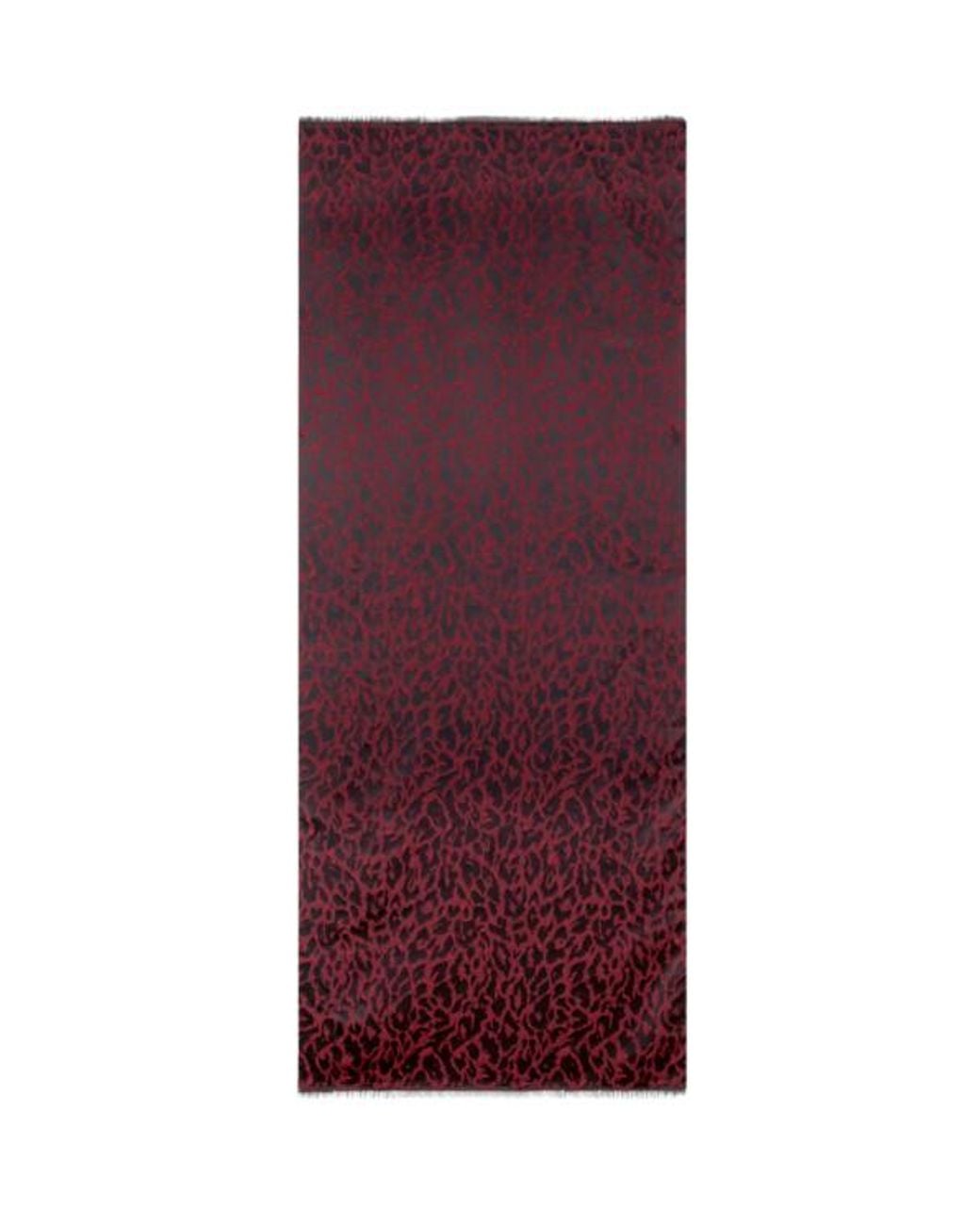Etro Purple Wool-Blend Scarf With Animal Motif for men