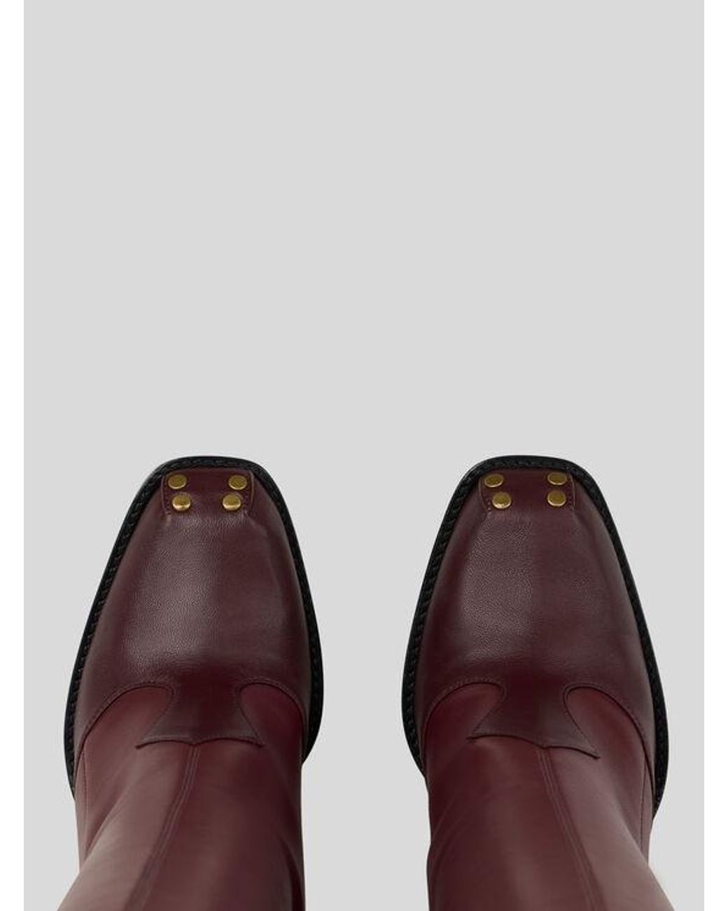 Etro Red High Leather Boots