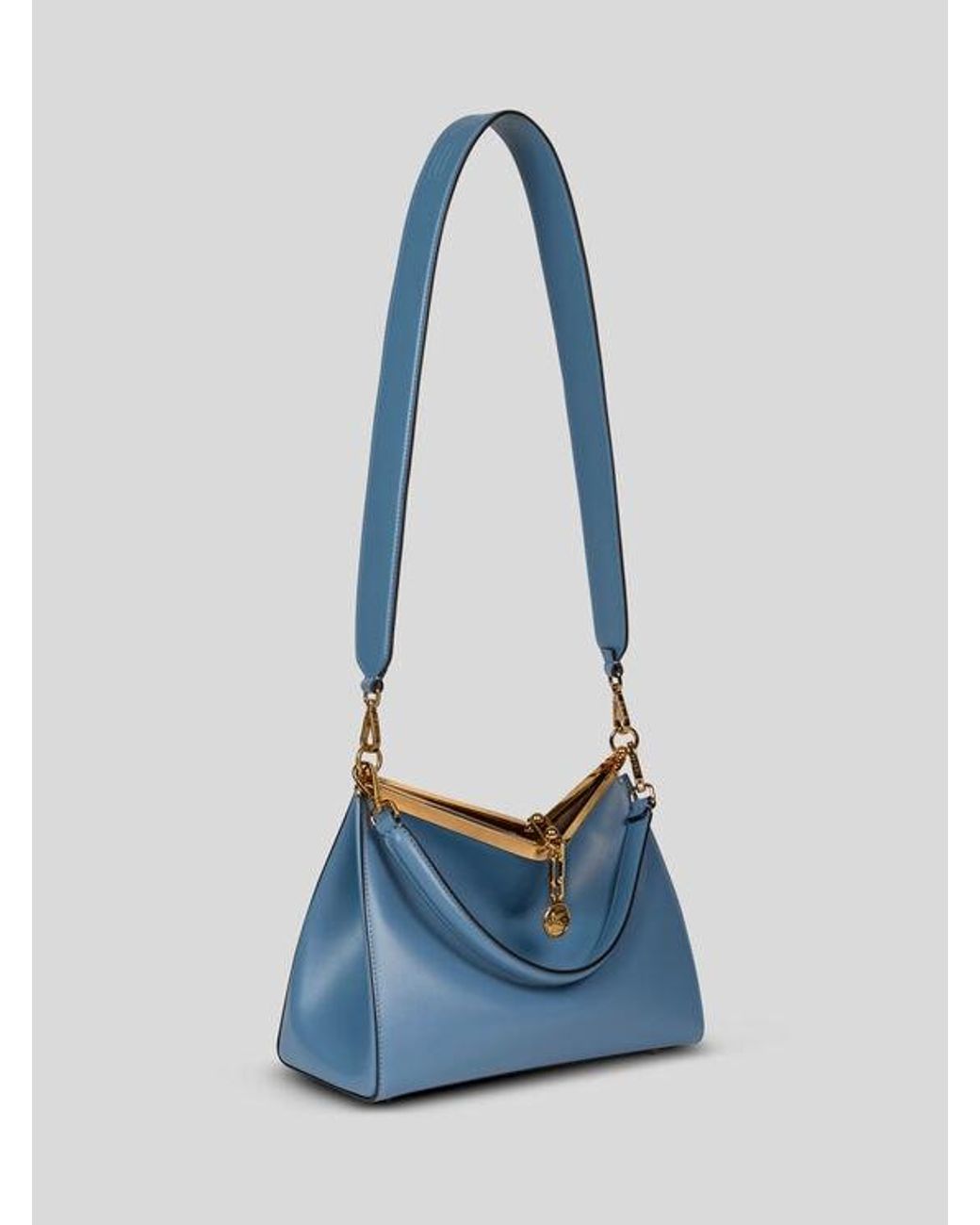 Etro Blue Medium Vela Bag