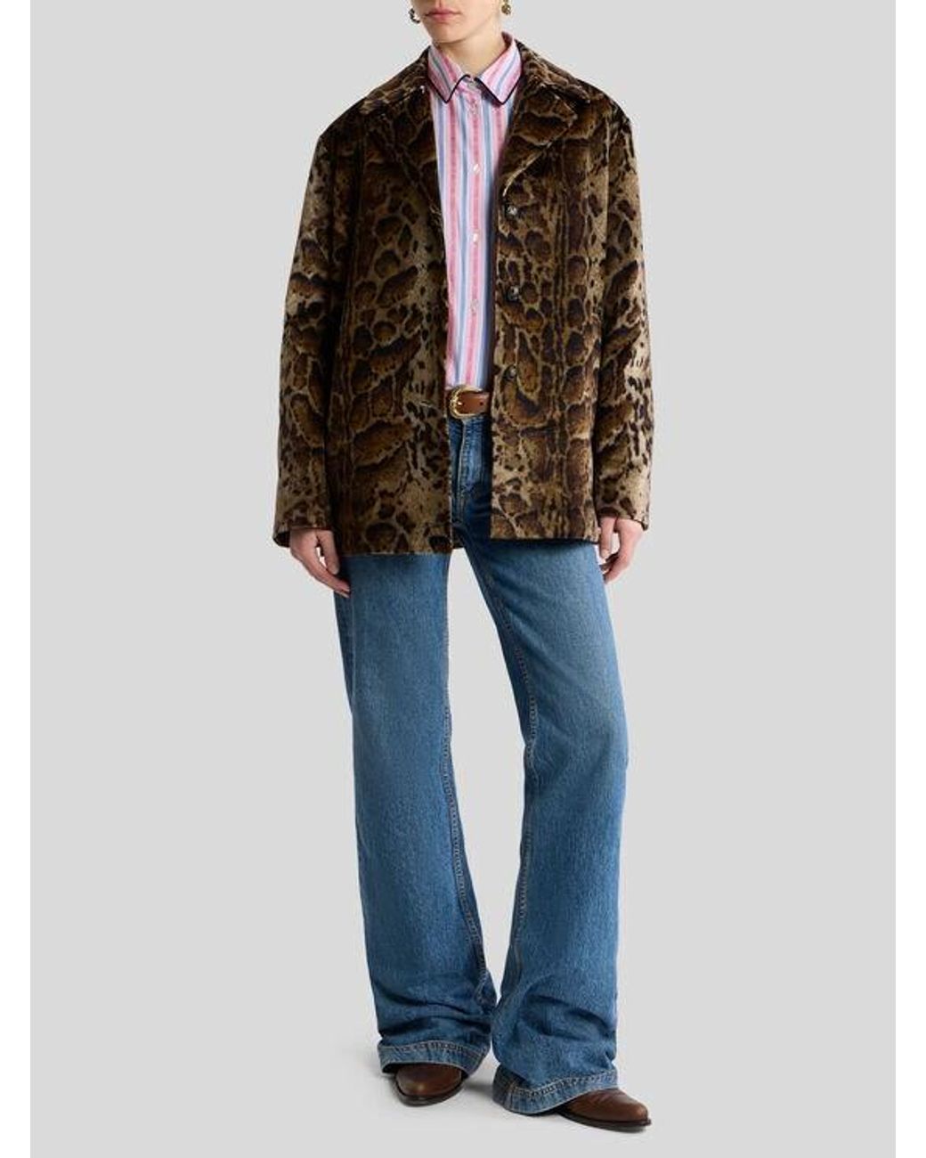 Cappotto Corto di Etro in Brown