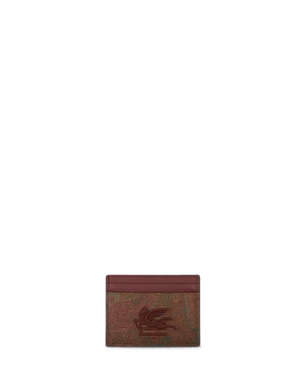 Etro Brown Arnica Card Holder for men