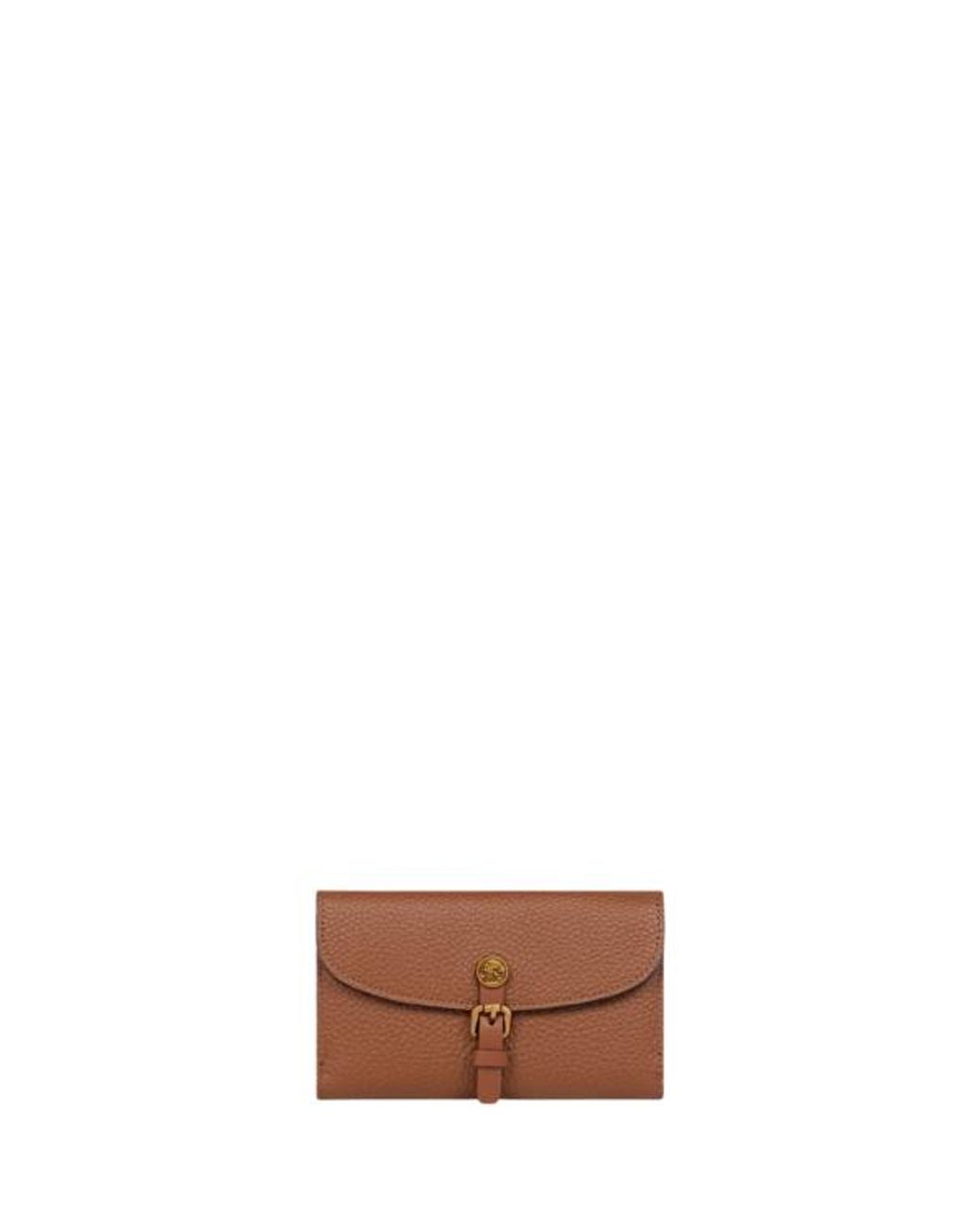 Etro Brown Hammered Leather Pony Wallet