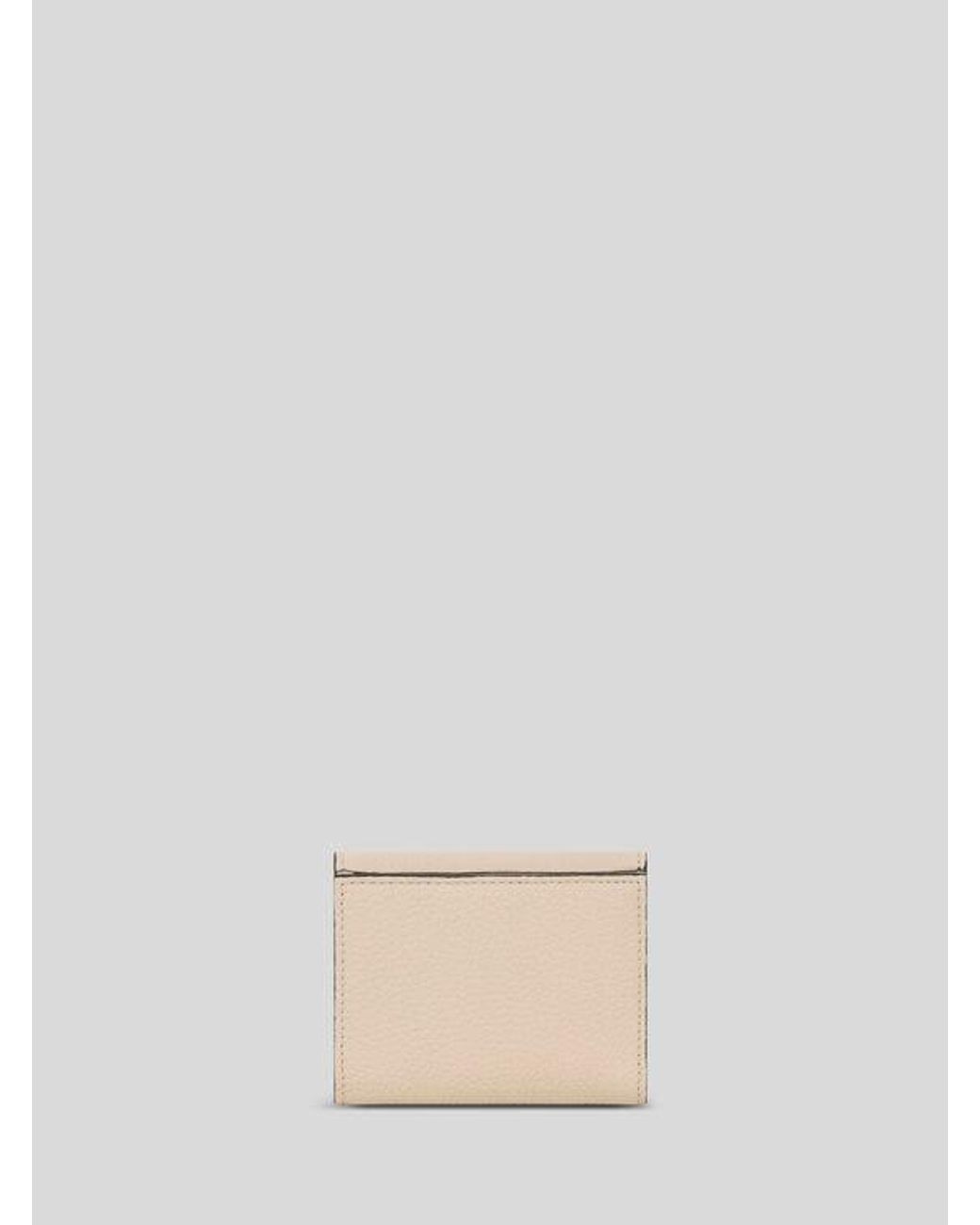 Etro Natural Small Tumbled Leather Pony Wallet